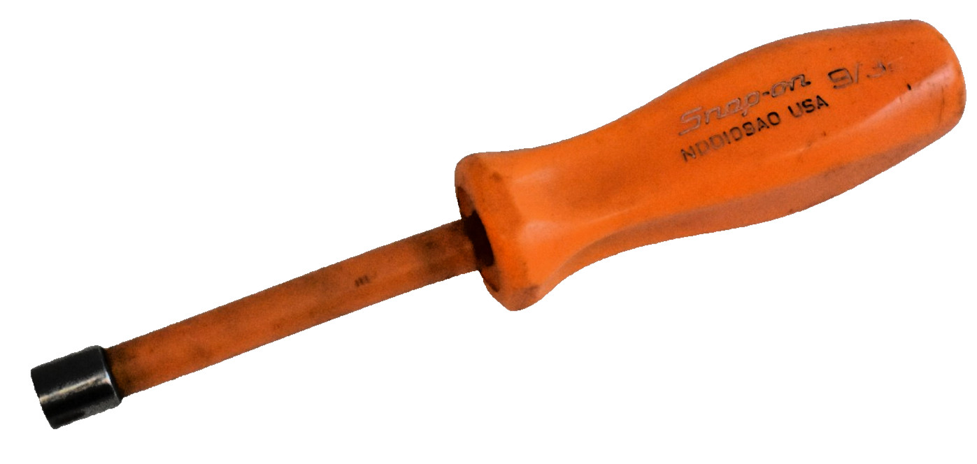 Snap On Tools NDD109AO 9/32″ SAE Nut Driver Hard Plastic Orange USA