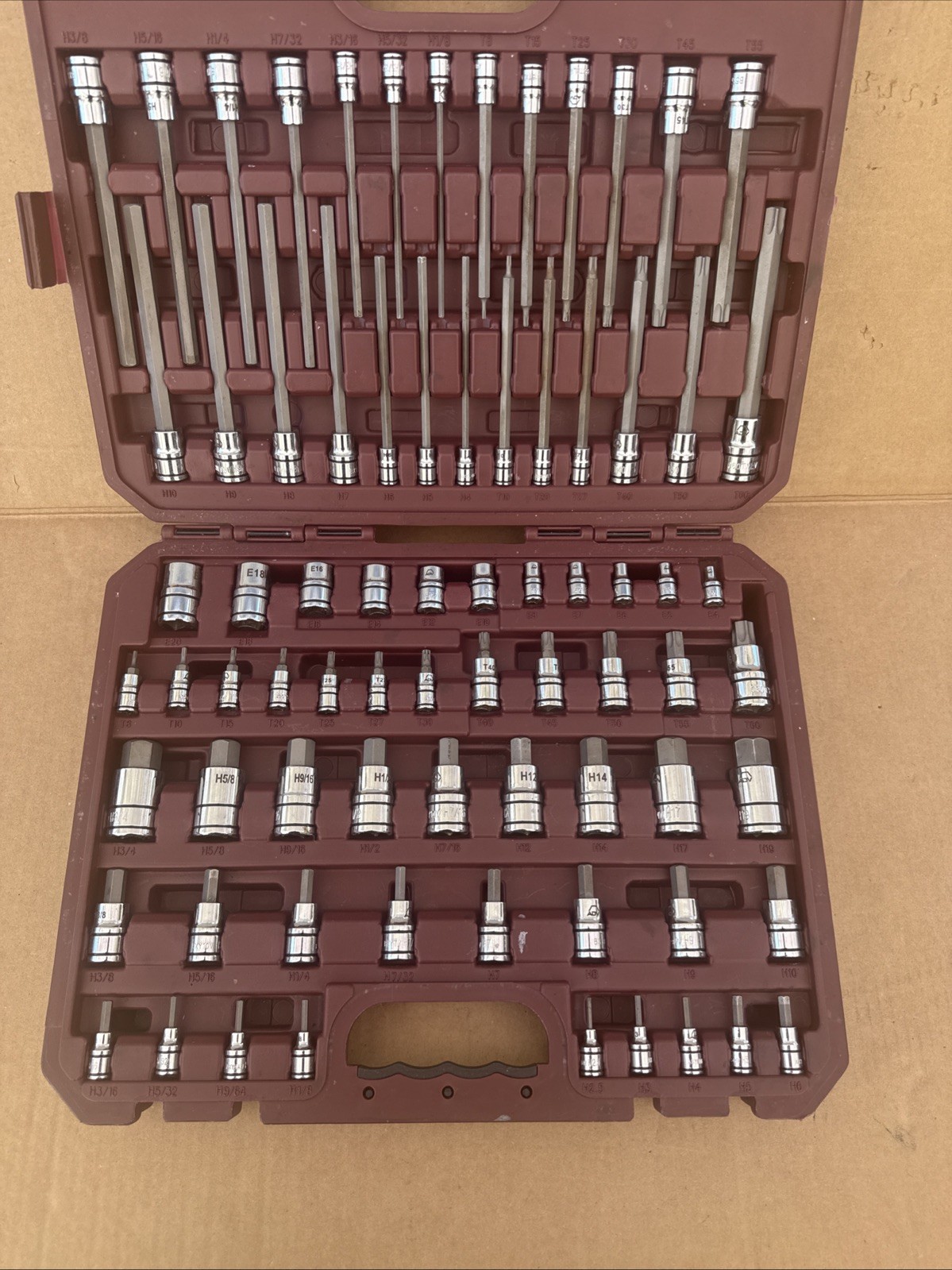 Matco Tools 75 Piece Master Torx And Hex Socket Set Snap Latch Case SBS75VA
