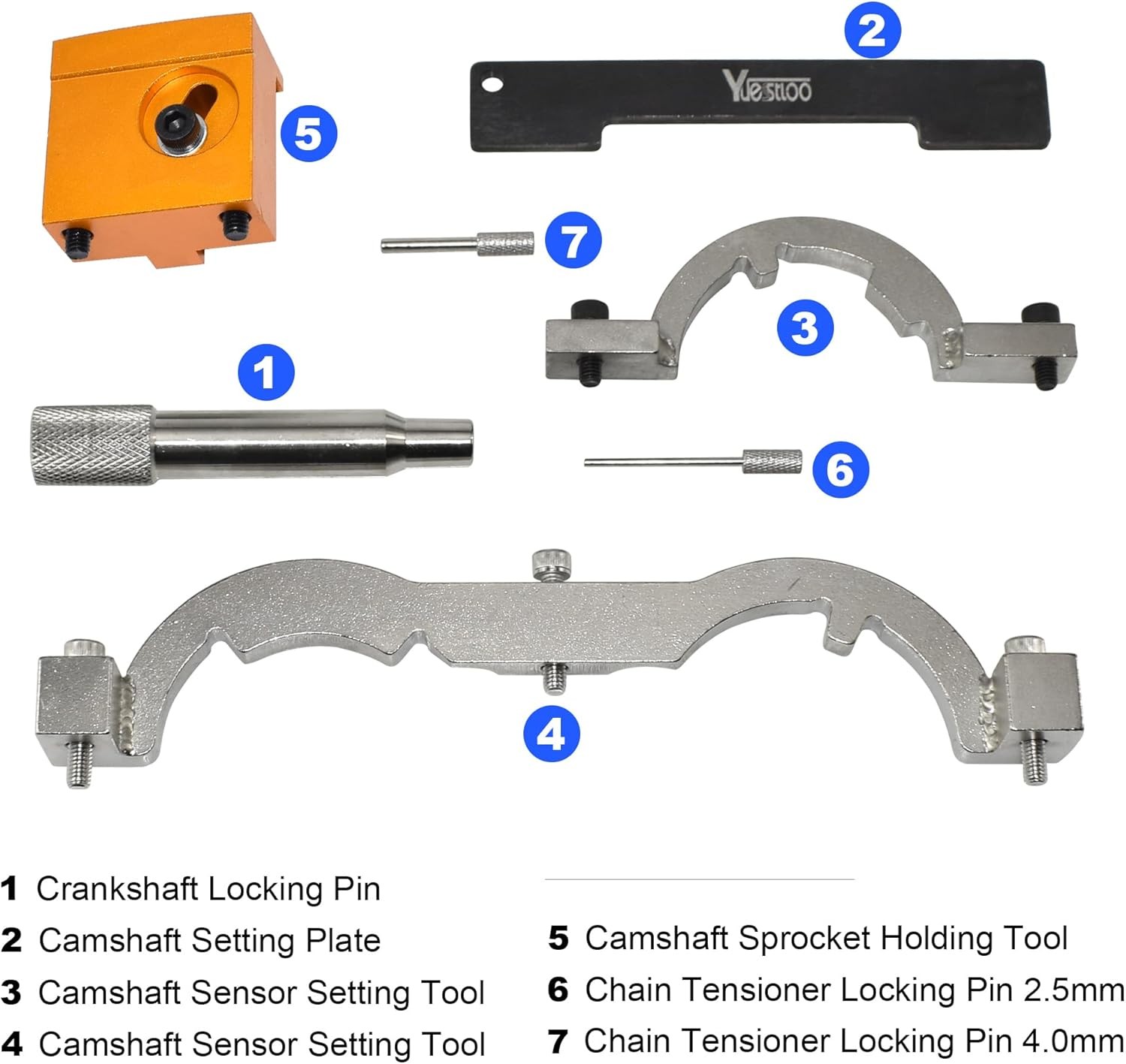 Camshaft Timing Locking Tool Kit for Vauxhall / Opel /Chevrolet 1.8‑2.4 L ECOTEC