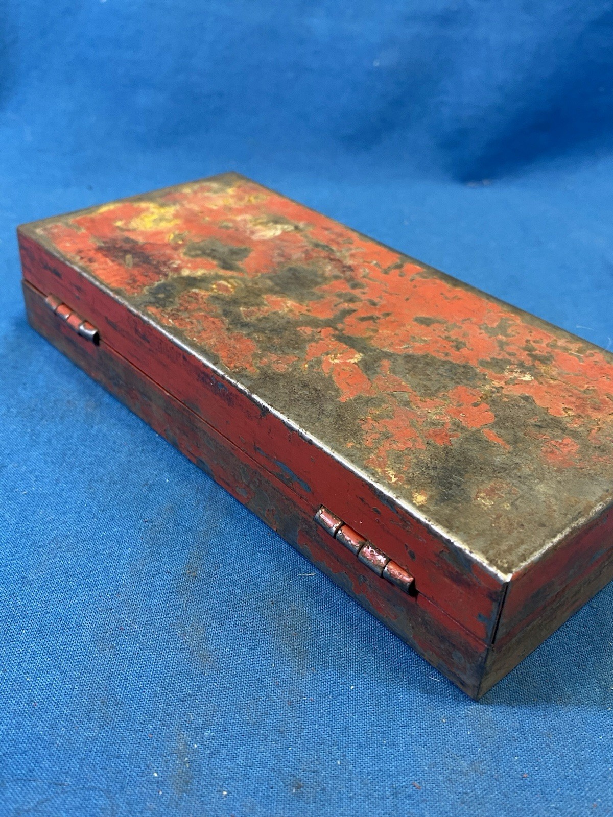 Vintage Wizard 1/4” Drive 10 Piece SAE Shallow Socket Set W/ Metal Box USA