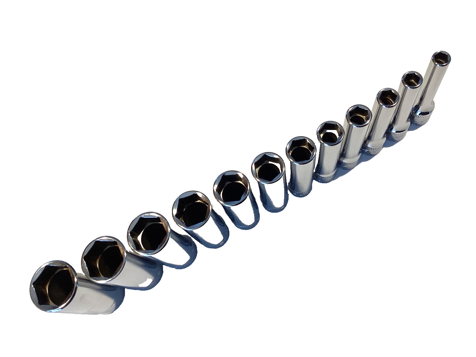 Snap On NEW 12 Piece 1/4″ Drive 6Pt Deep Metric Socket Set 112STMMY 5MM To 15MM