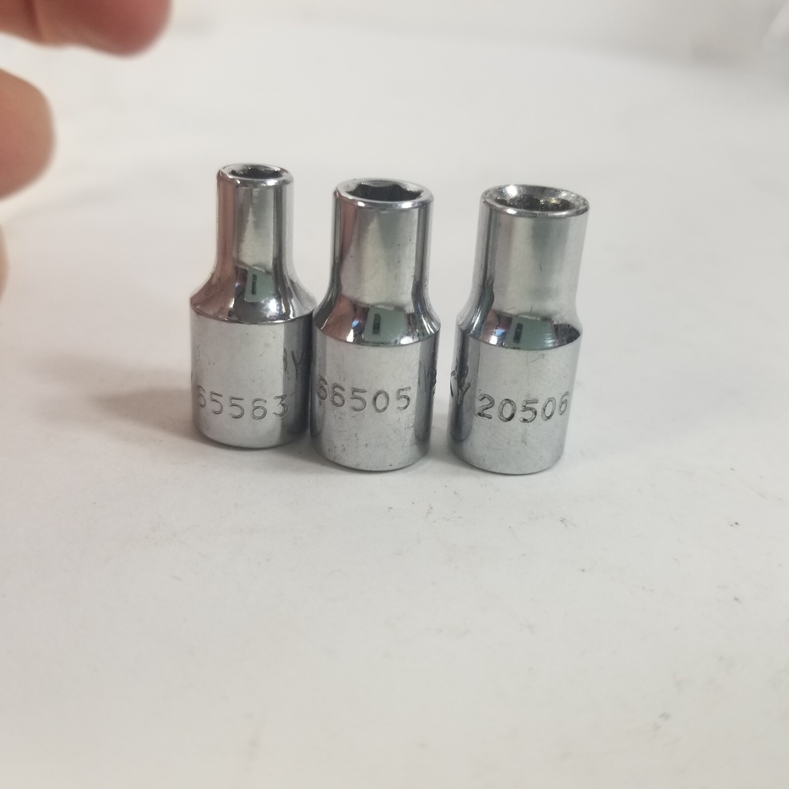 Lot of 3x HUSKY 1/4 3/16 METRIC 6 & 12 POINT 1/4″ DRIVE SOCKETS