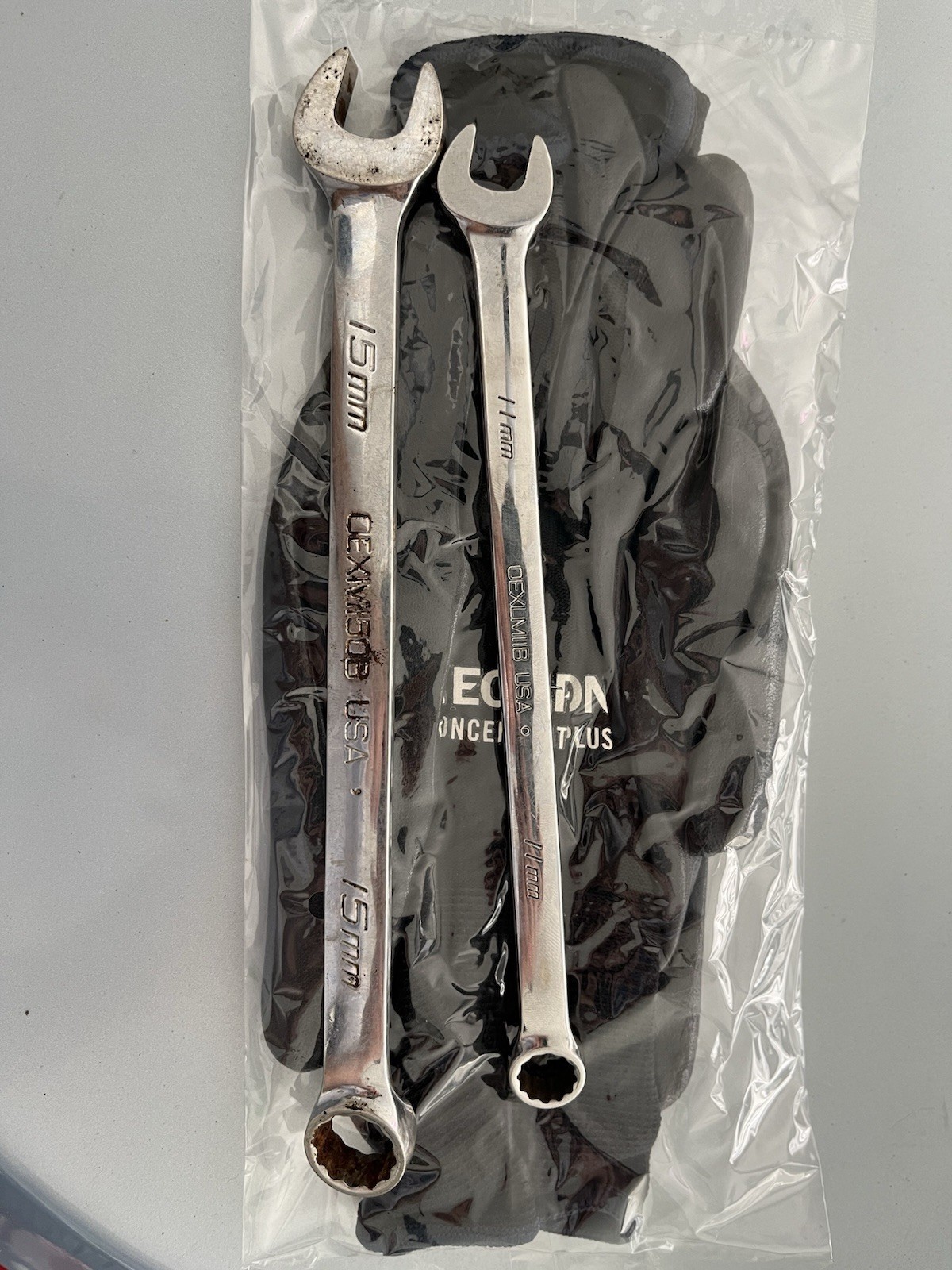 SNAP ON METRIC 11MM AND 15MM COMBO WRENCHES