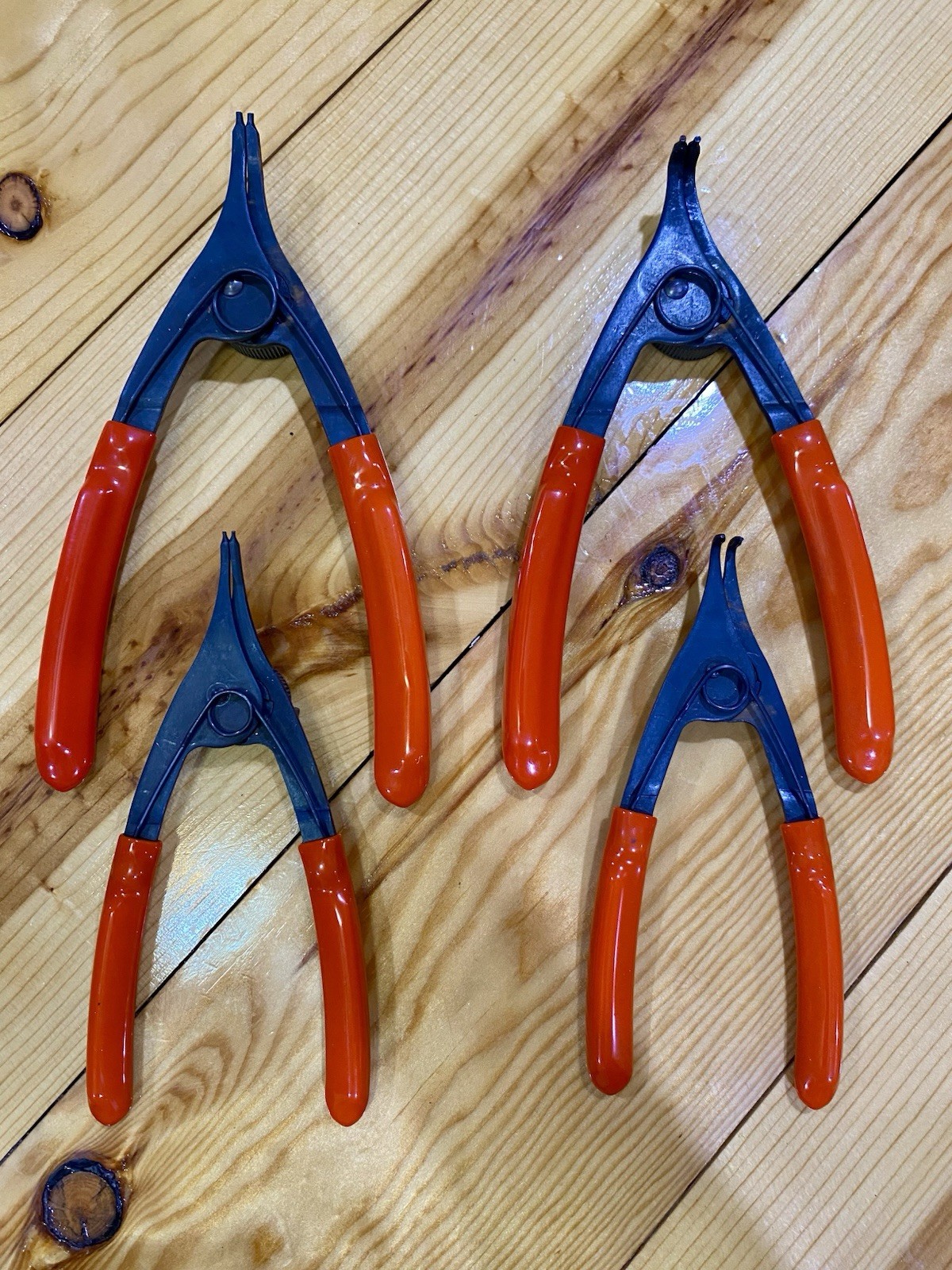Snap-On 4pc convertible Snap ring pliers set PRH129, PRH349, PRH34 & PRH12
