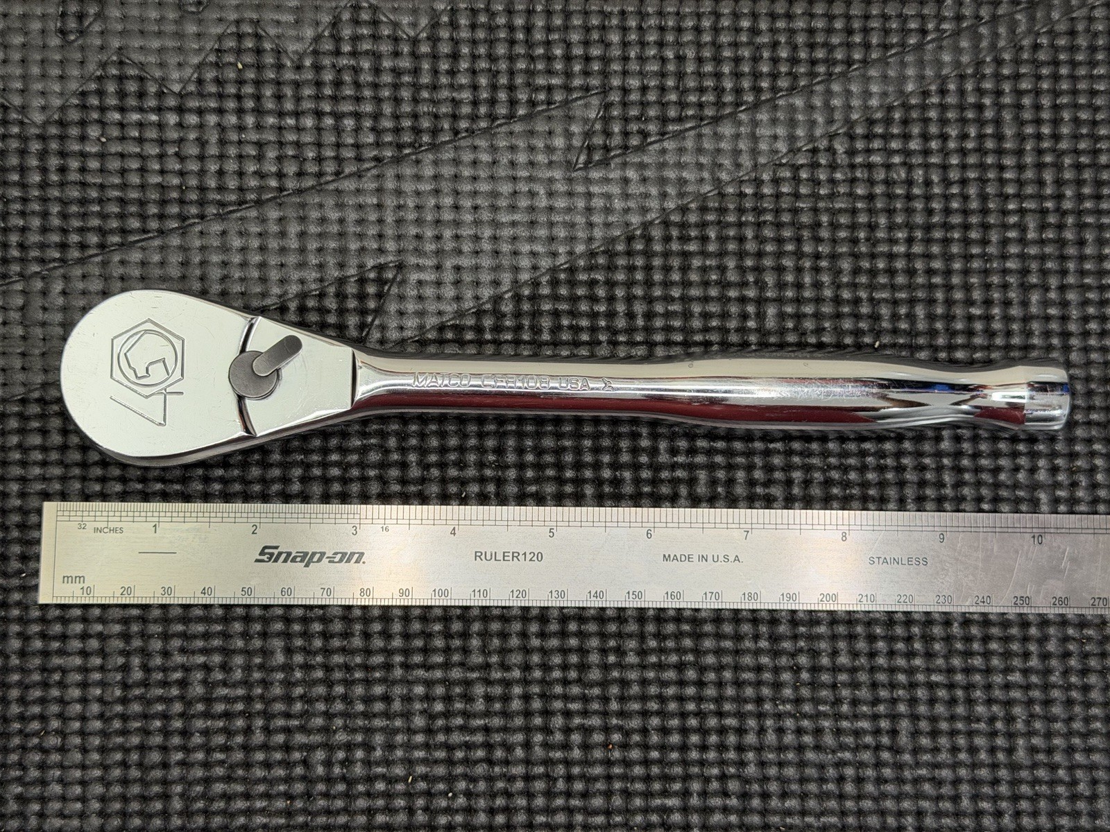 Matco 40th Anniv. Ed. ½» Drive Ratchet 88 Tooth 10″ Long Handle USA🇺🇸 – CFR108