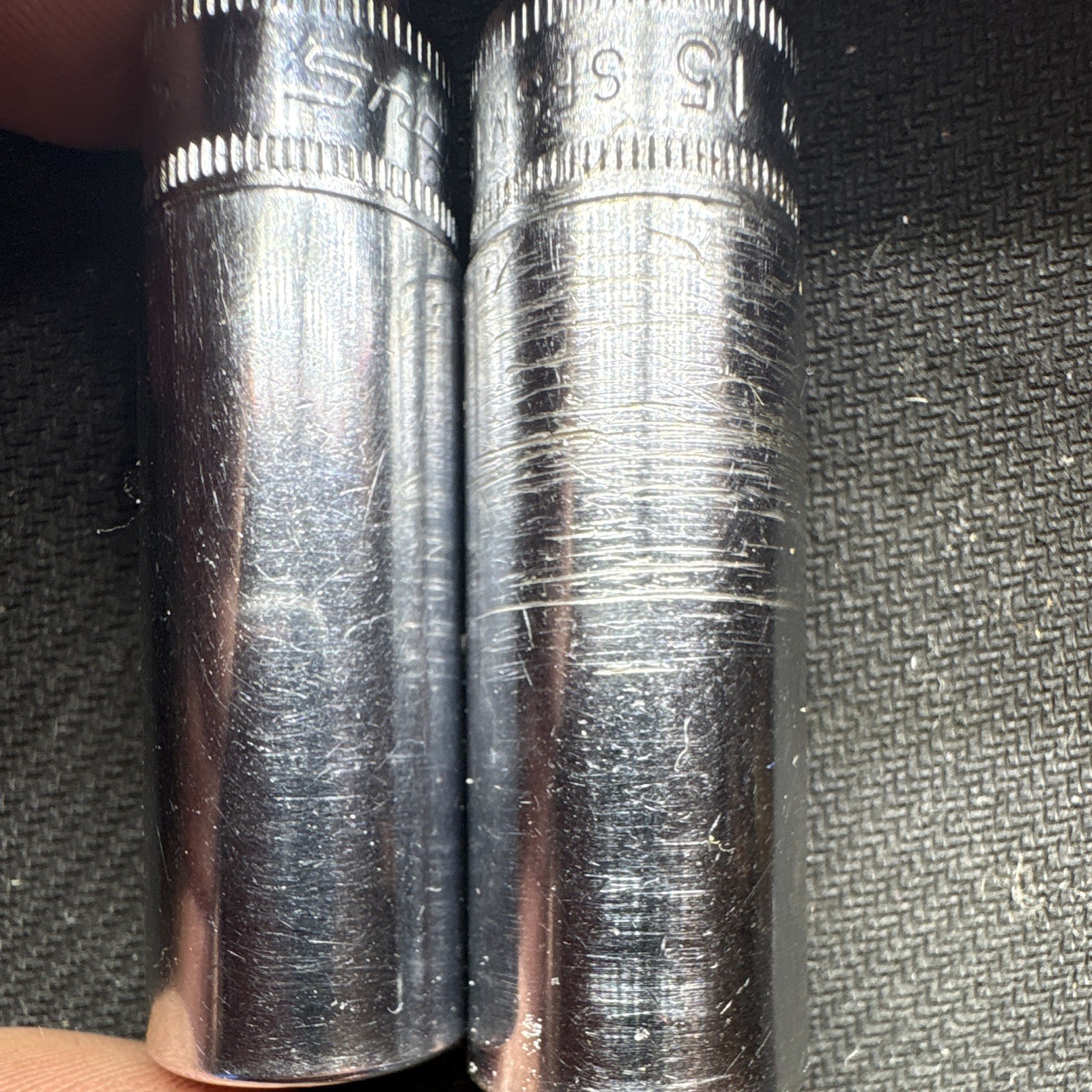 Vintage Snap-on USA 3/8″ Drive Metric Deep Socket Lot 14MM, 15MM, 8 Pt, 2 Pcs.