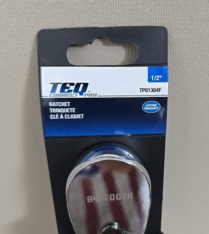 TEQ Correct Pro 1/2” Drive Teardrop Ratchet 84 Tooth 11” 81304F NEW