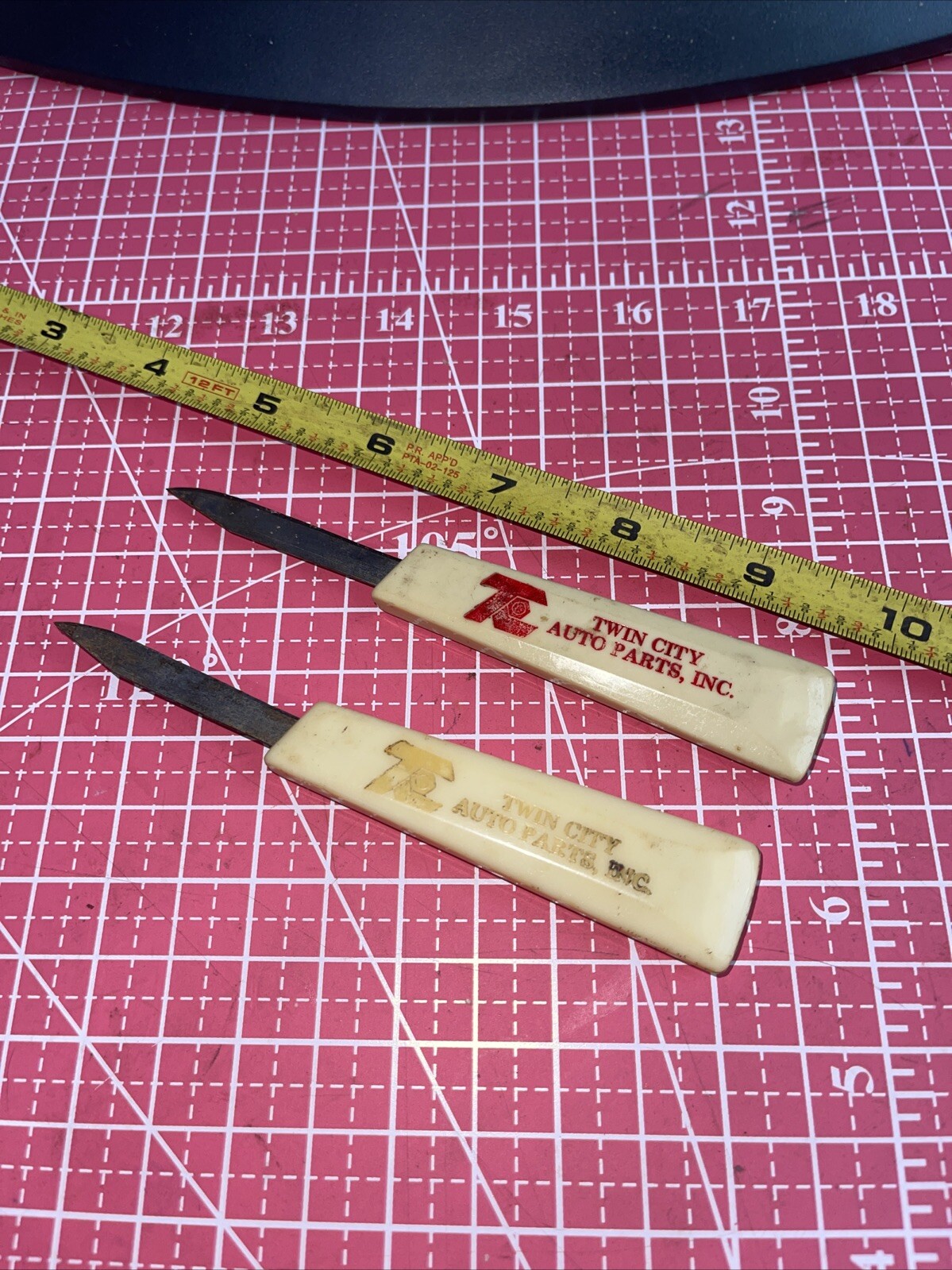 Vintage Twin City Auto Parts Advertising Slide Pocket Knife 473-4000 473400