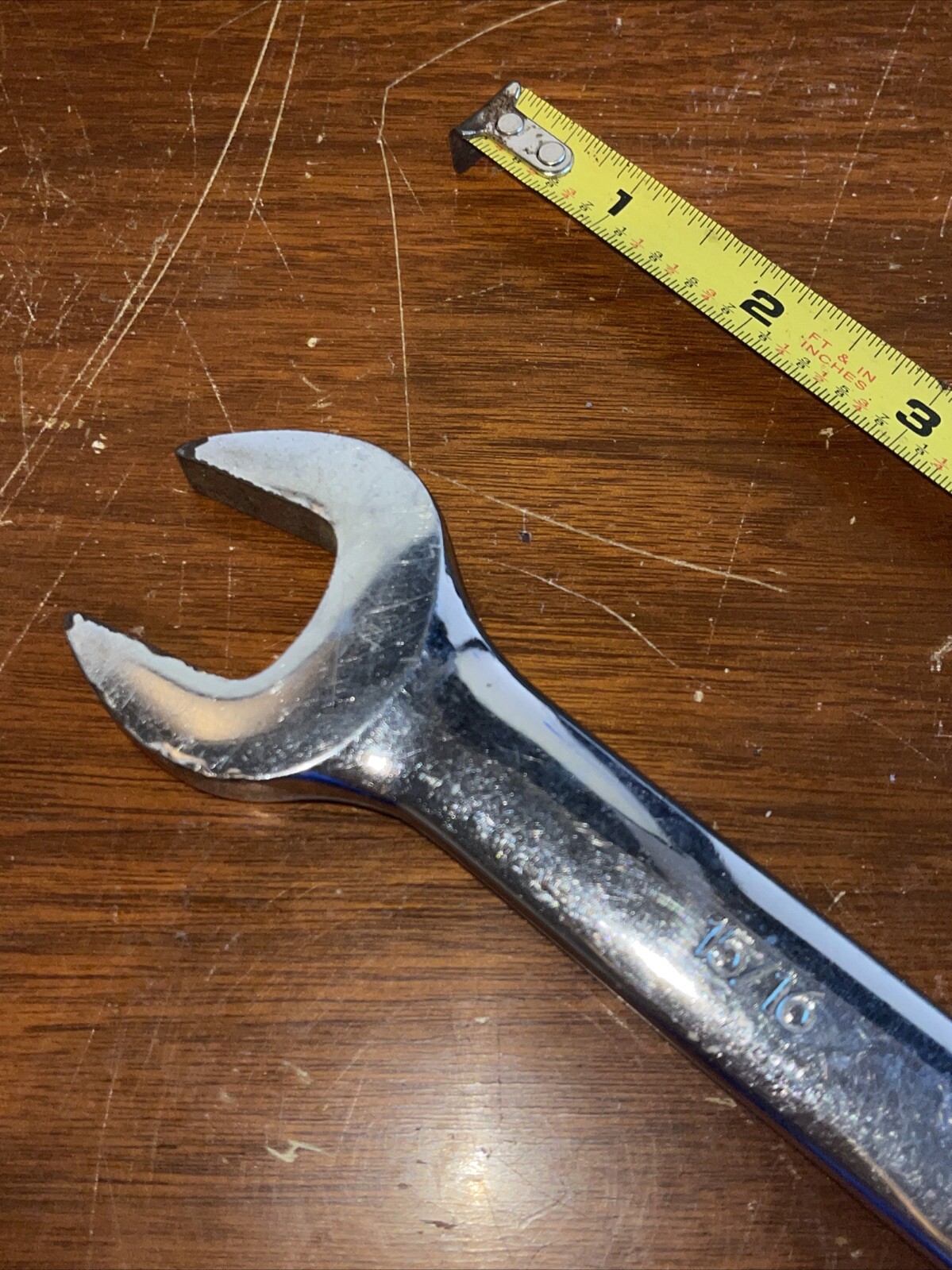 Vintage Blackhawk USA BW1169P 15/16 In SAE 12 point Combination Wrench Polish