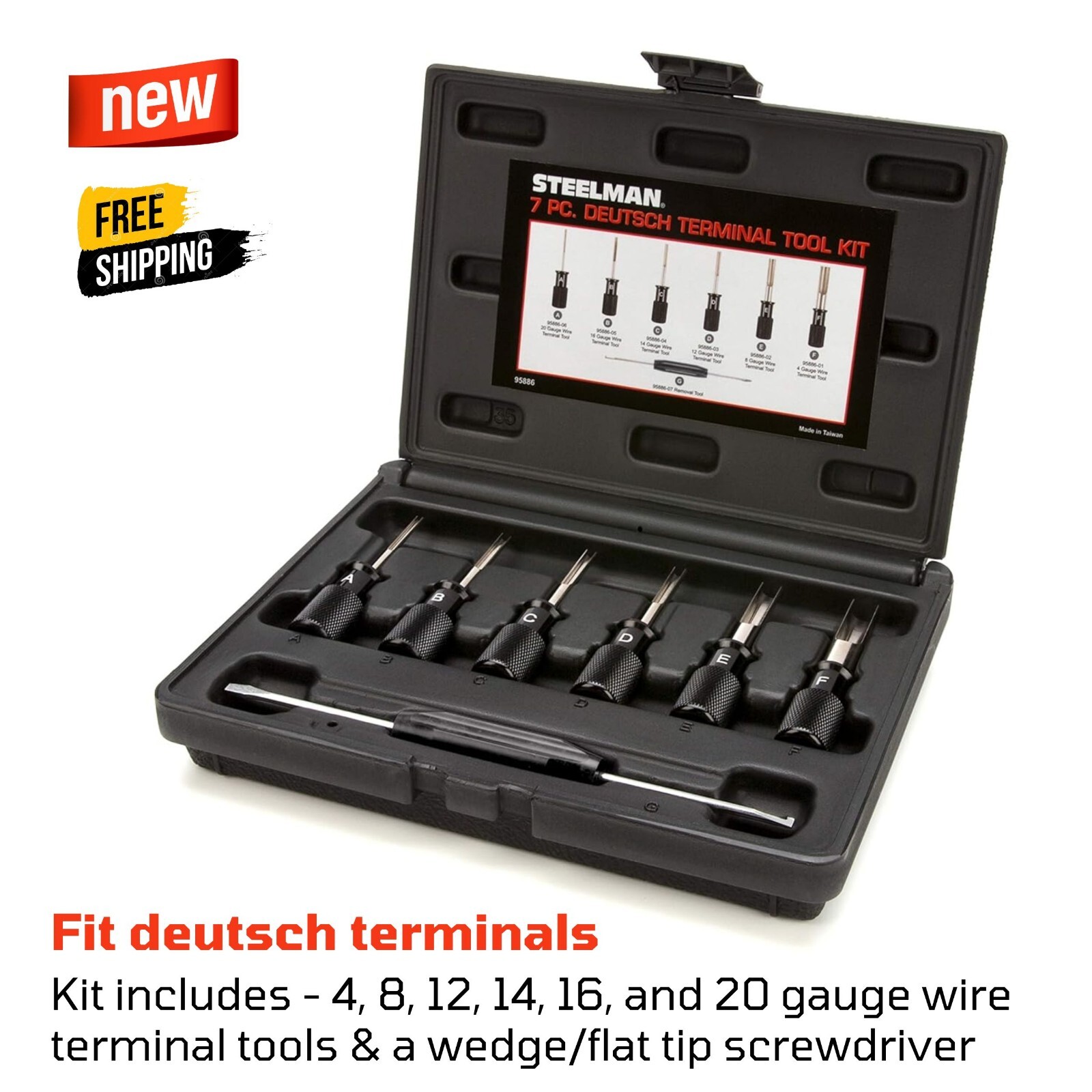 Deutsch Terminal Removal Kit Connector Release Tool for Auto Heavy Truck Plug
