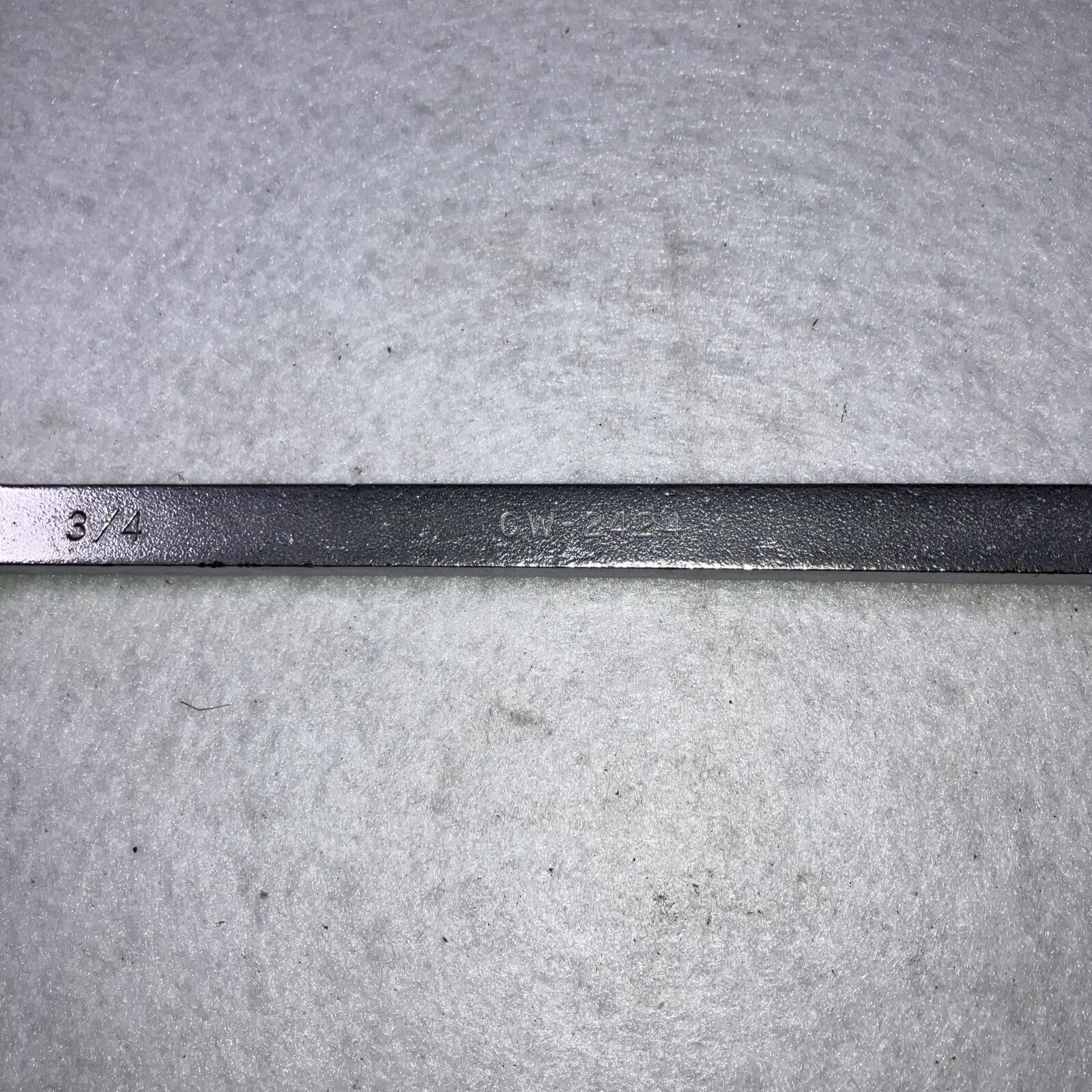 Cornwell CW2424 SAE 3/4”Combination Wrench 12 Point USA Satin Chrome Vintage
