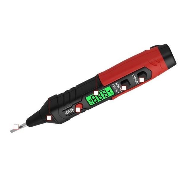 Pocket Size Inductive Voltage Tester Non-Contact Voltage Detector ABS Material
