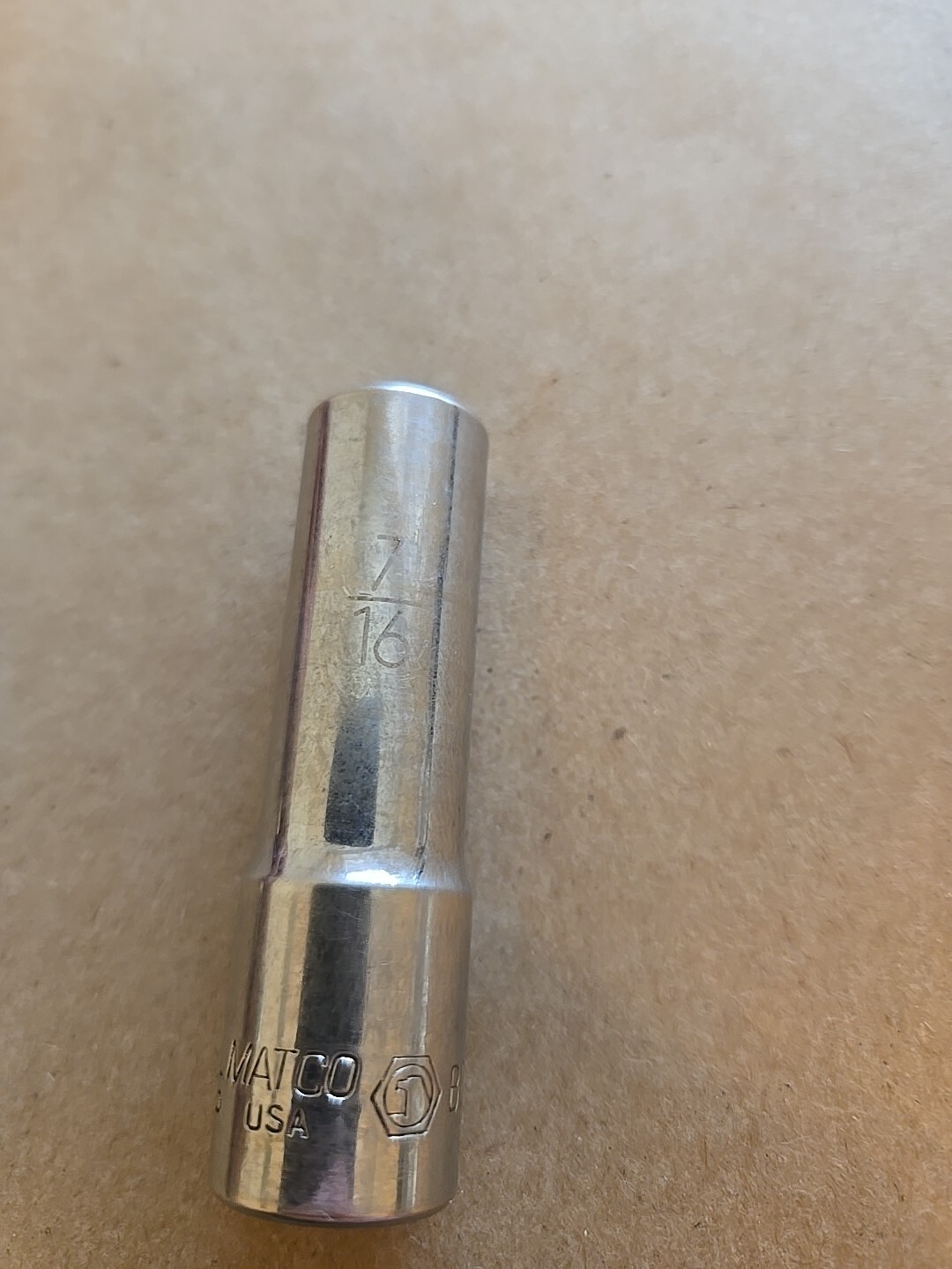 Matco Tools 3/8″ Drive 7/16″ 6PT SAE Deep Chrome Socket BD146A