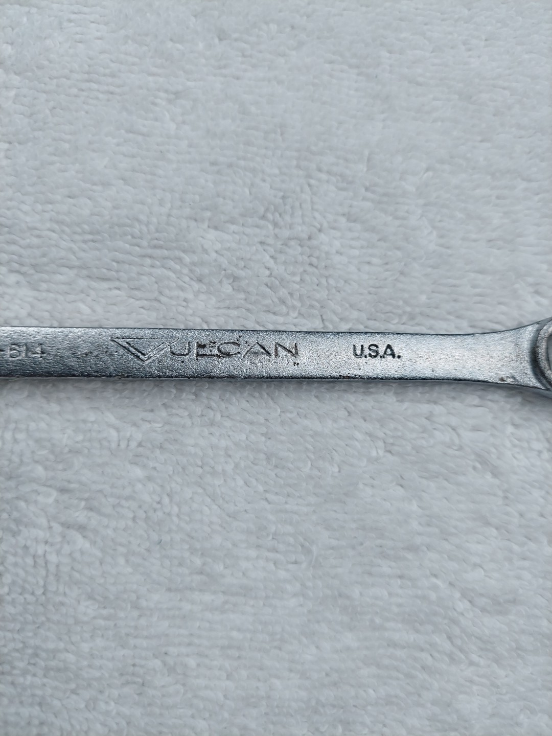 Vulcan XOE-614 7/16″ Service Wrench 6 Point Box End USA Vintage