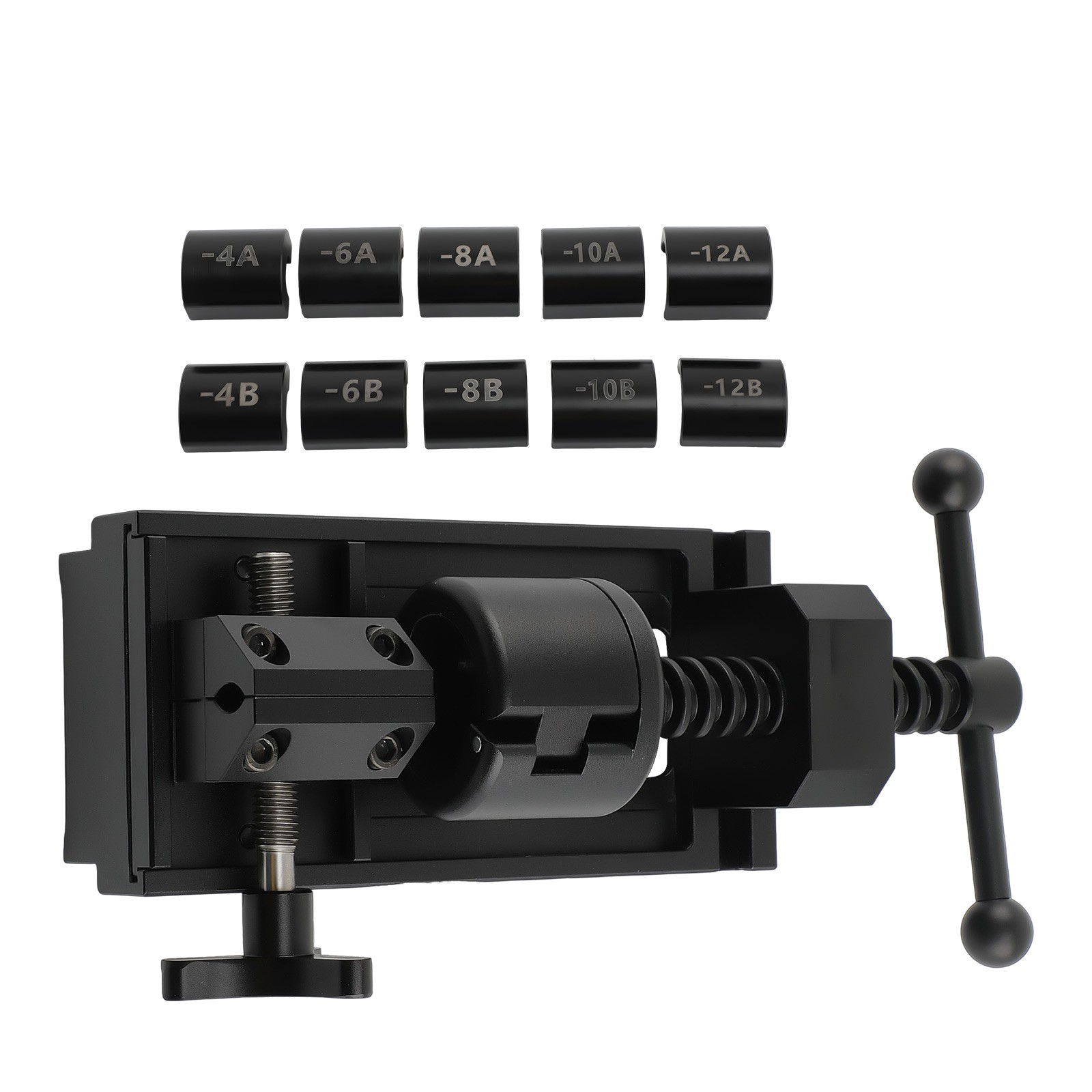 AN4-AN12 Fuel Line Fittings Installation Tool Fuel Hose Repair Tool Kit Black