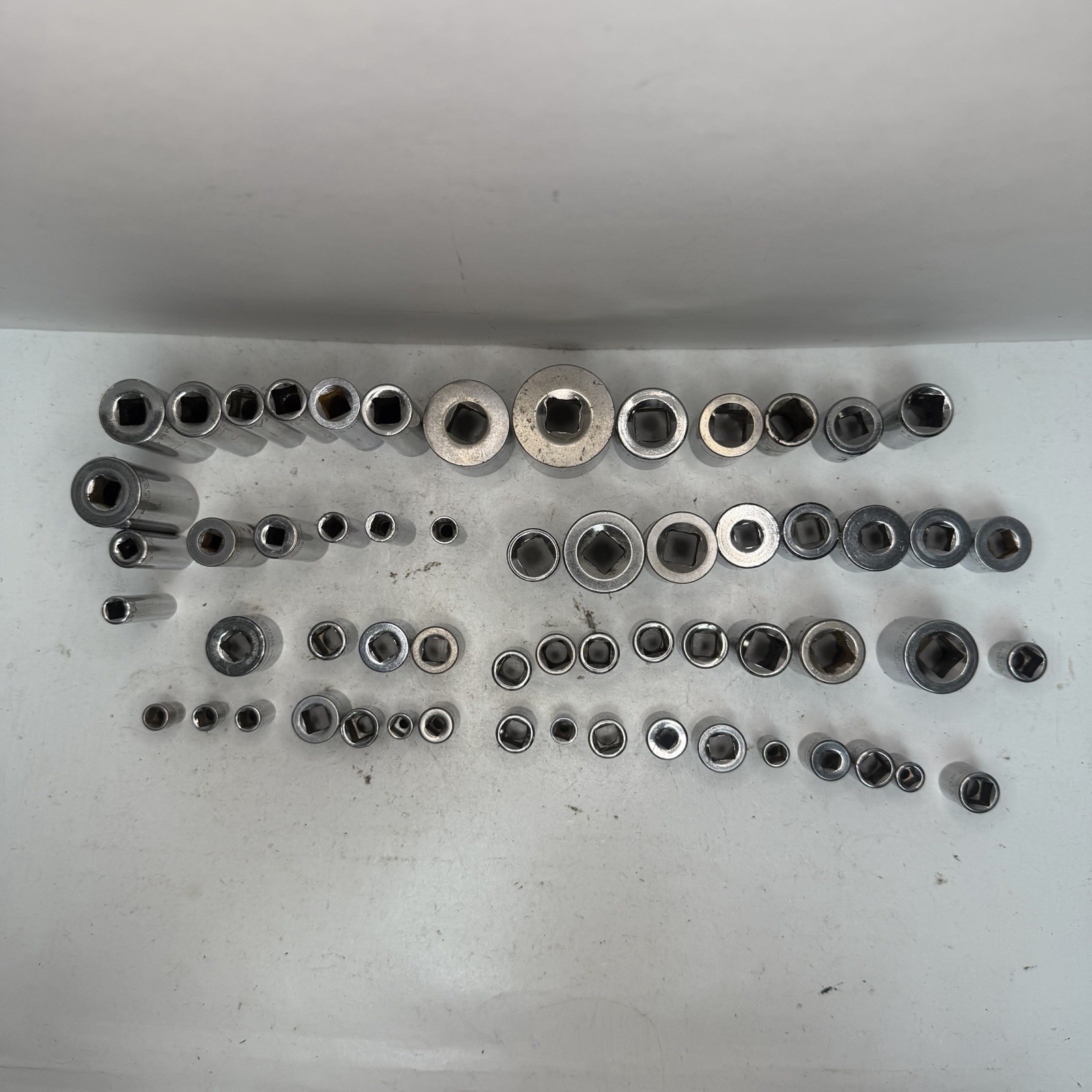 59pc Craftsman Socket Lot 1/4″ 3/8″ 1/2″ Drive SAE Metric Deep Standard G Series