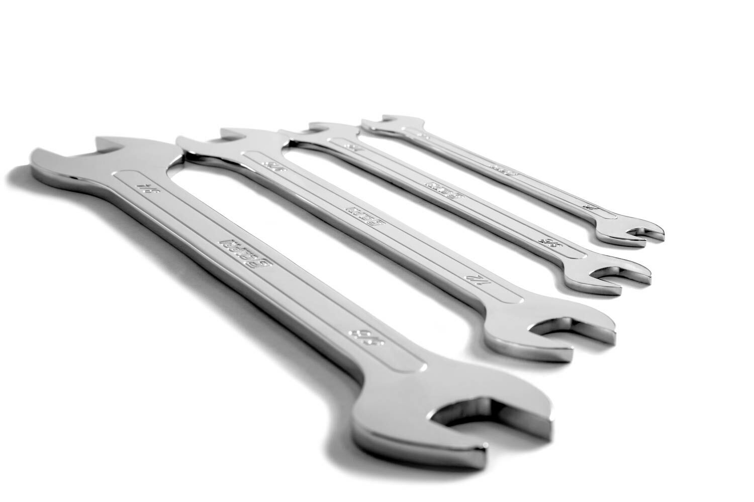 Capri Tools Super-Thin Open End Wrench Set, SAE, 1/4 to 3/4 in., 4-Piece