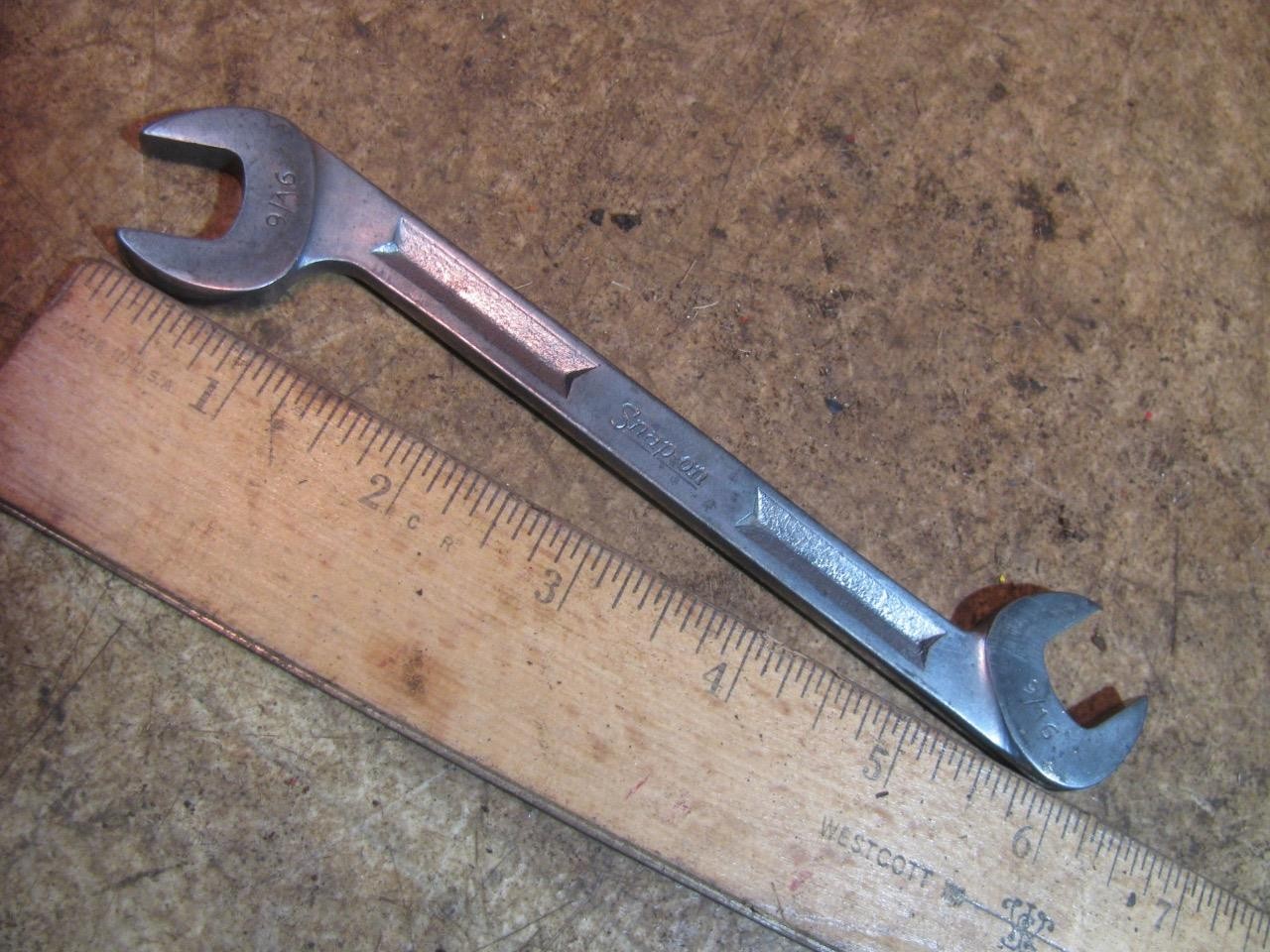 Snap On V5218 9/16″ 4 Way Angle Open End Wrench Obstruction