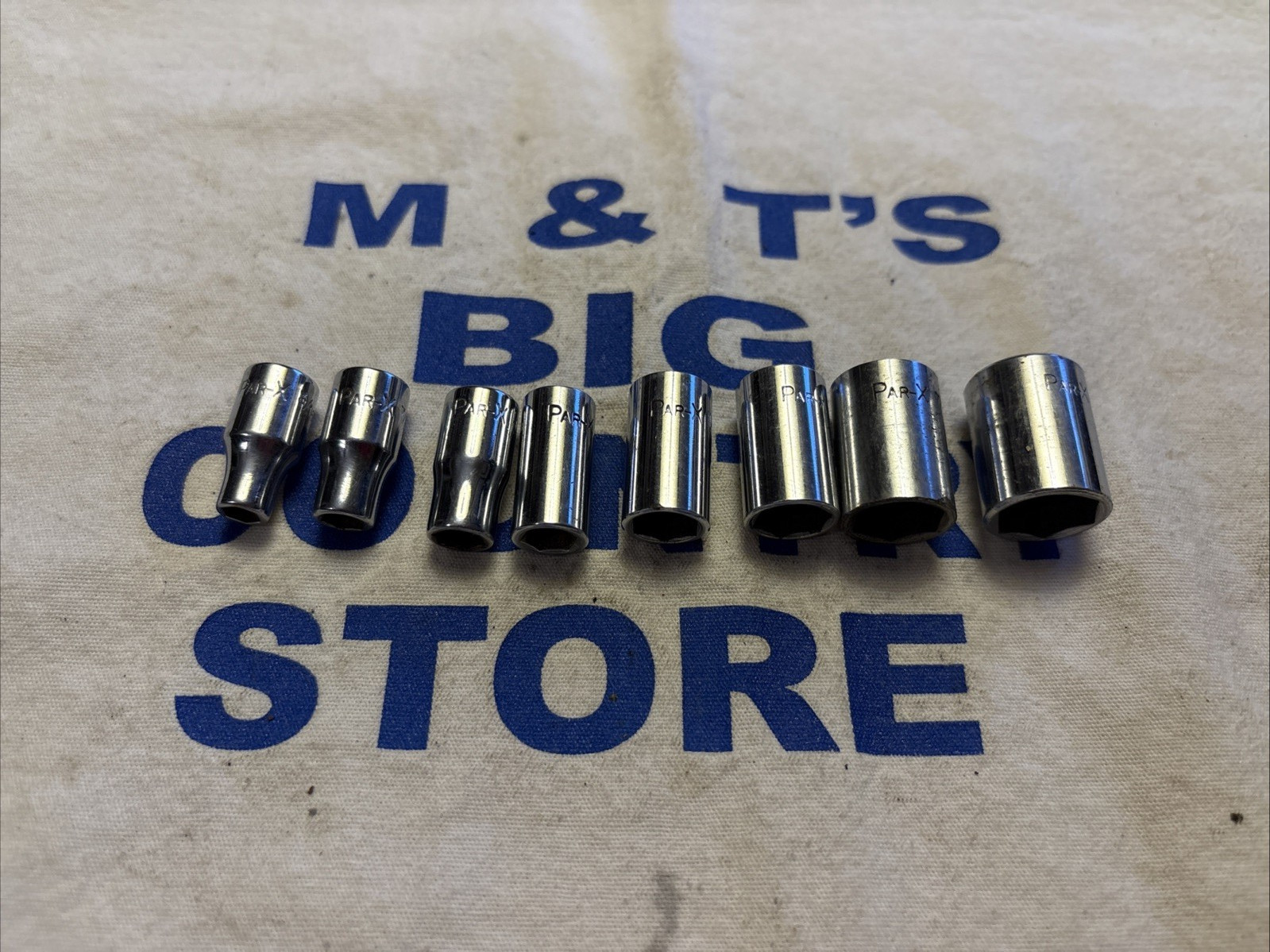 Par-X USA 1/4″ Drive 8pc SAE 6pt Socket Set 3/16″ to 1/2″ (no 5/16)