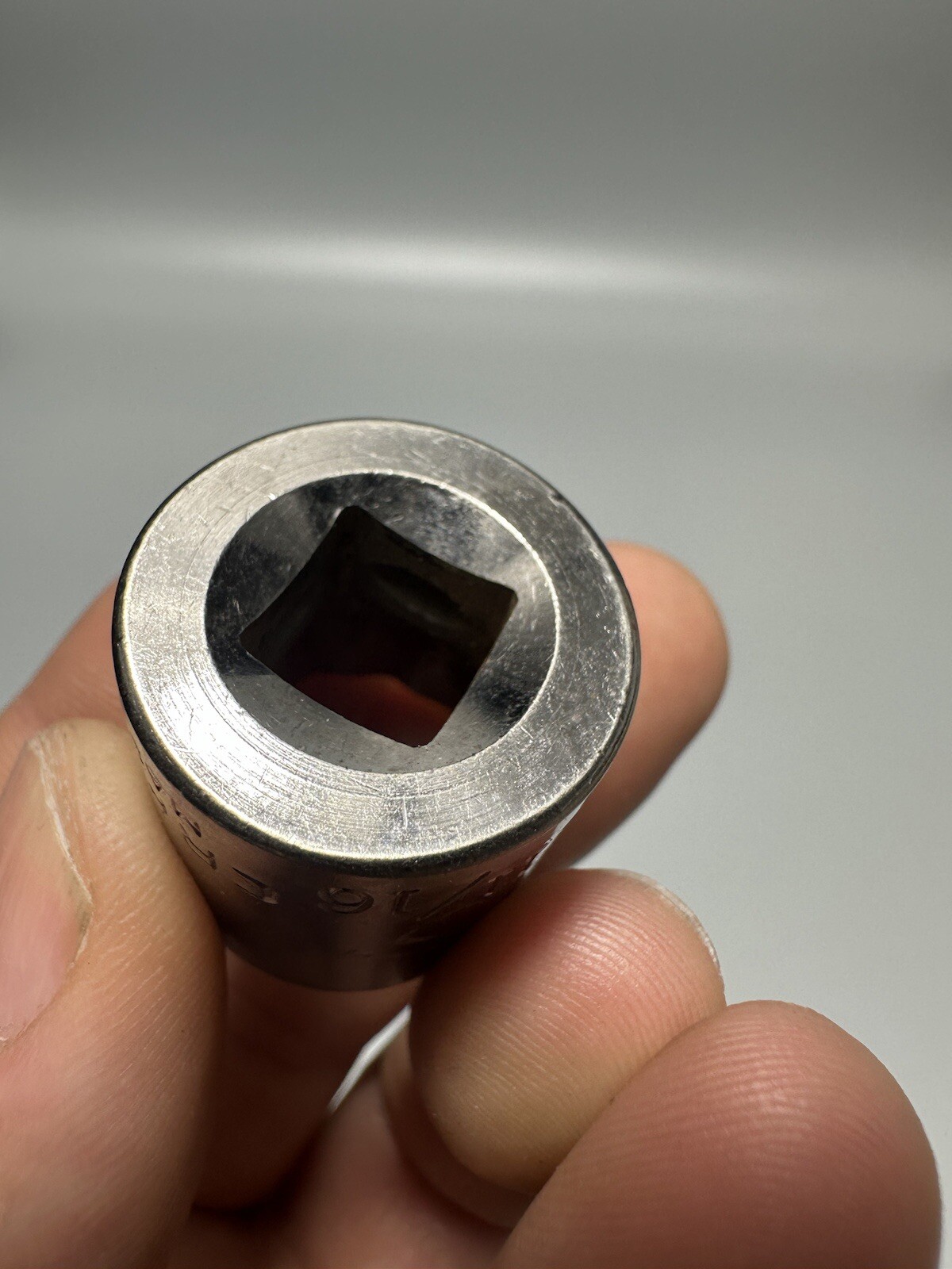 Vintage Craftsman 11/16″ Shallow Socket 3/8″ Drive Model G1 44336 USA 12 Point