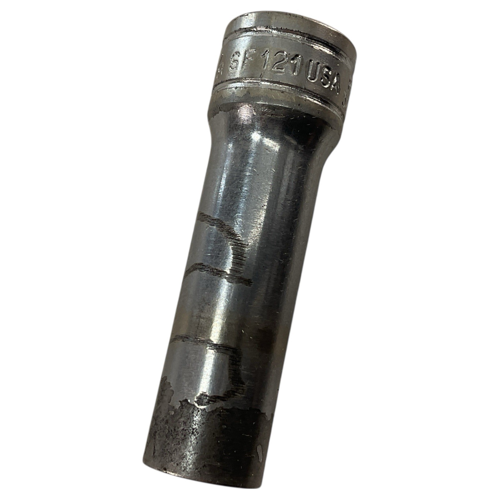 Snap-On Deep Chrome Socket SF-121 3/8″ SAE 12pt 3/8″ Drive Marks Flaking Tool