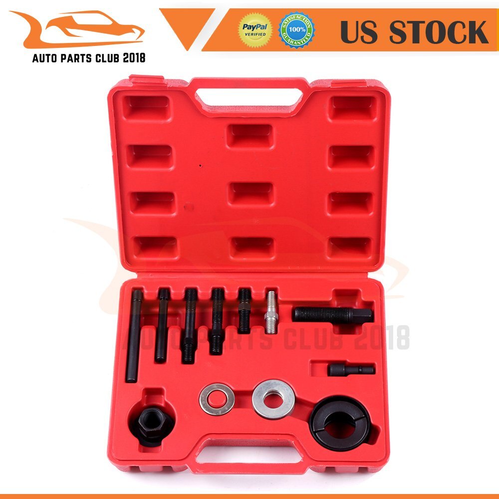 Pulley Puller and Installer Power Steering Pump Remover Alternator – 13 PCS Kit