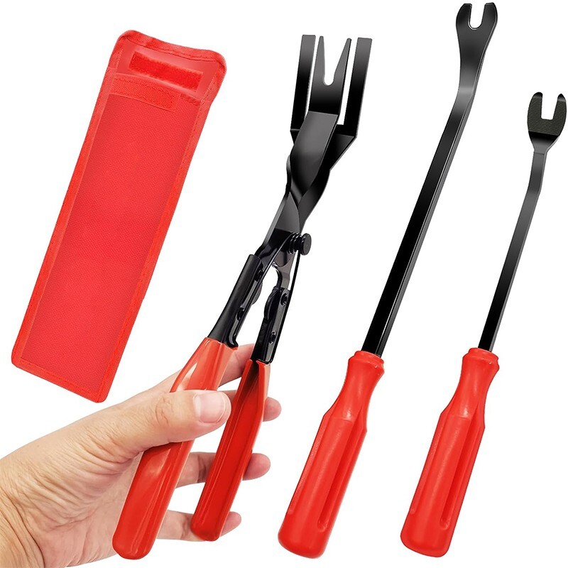Clip Pliers Set And Fastener Remover Auto Upholstery Repair Kit With Storage Bag