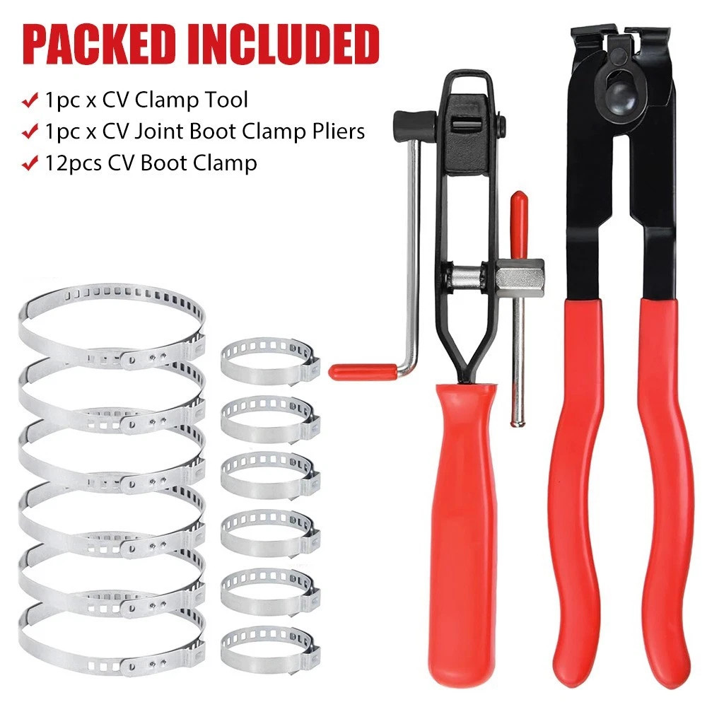 Hose Clamp Clip Remover Pliers Wire Long Reach Kit Fuel Oil Water Hose Tool USA
