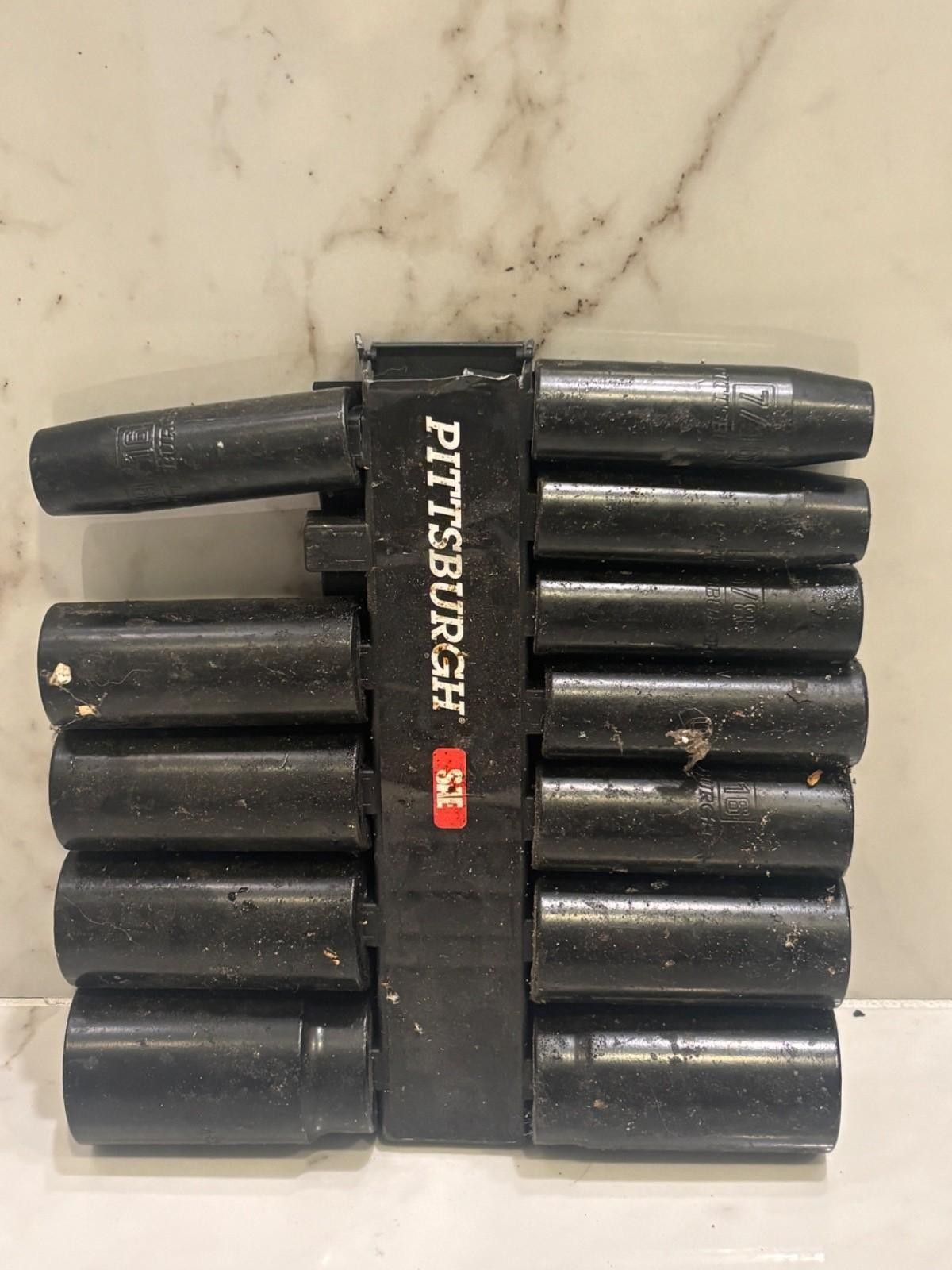 Impact Deep Socket Set 12 Pc Deep wall design . Pittsburgh 1/2 Drive