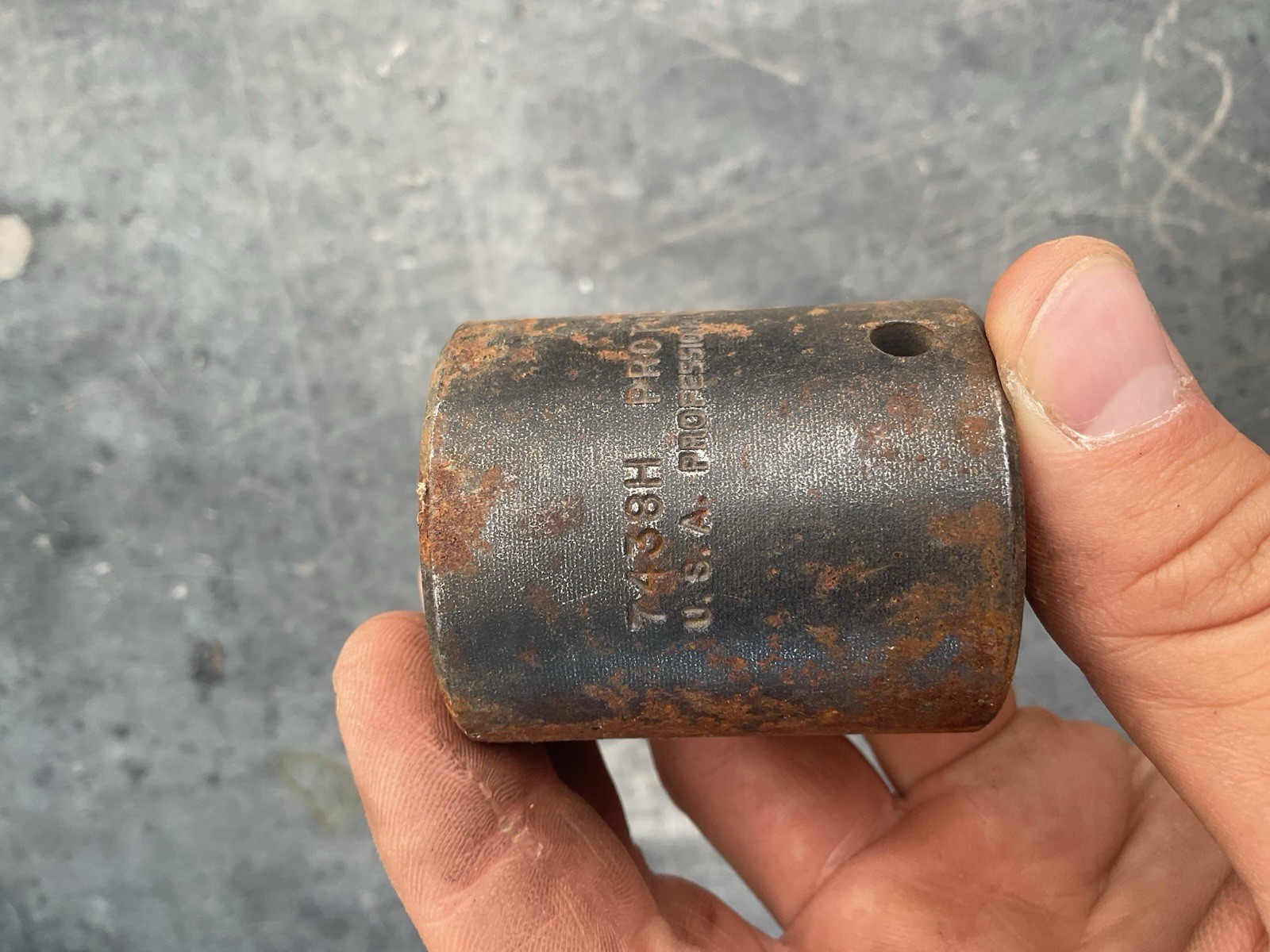 Proto 7438H – 1/2″ Dr Impact Socket 1-3/16″ – 6 Point USA Rusty