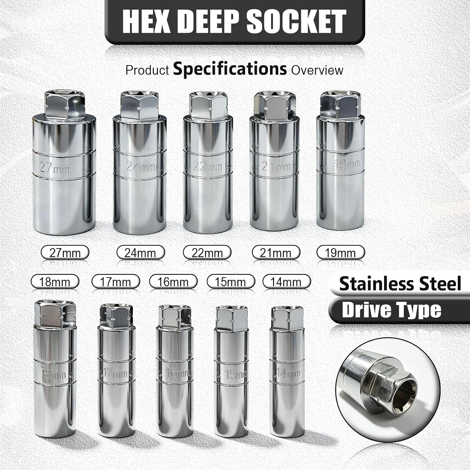 Shock Absorber Strut Nut Socket Set Master Suspension Strut Top Mount Nut Tools