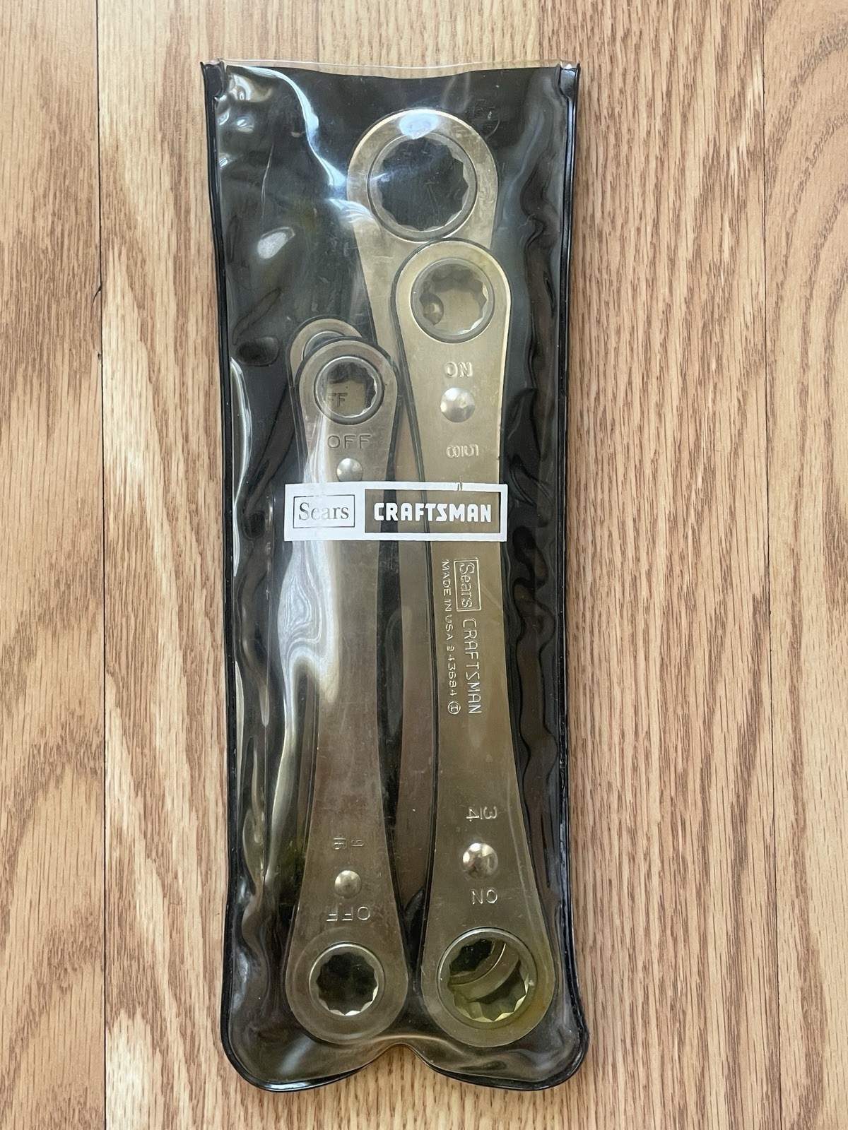 CRAFTSMAN 5Pc. BOX END RATCHETING WRENCH SET~ 9-4368 W/POUCH