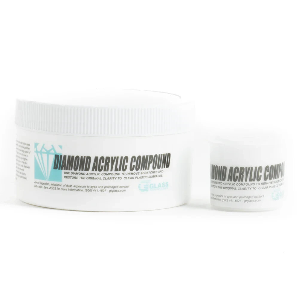 Glass Technology Diamond Clear Acrylic Polishing Compound – 1oz