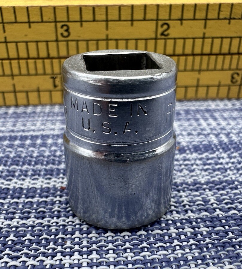 Snap-on Tools USA F161 3/8″ Drive 1/2″ SAE 12 point Shallow Chrome Socket