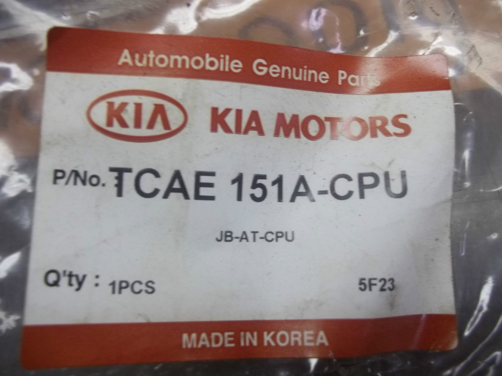 +Kia Motors TCAE 151A-CPU 2006 Rio 1.6 Update (KMA)