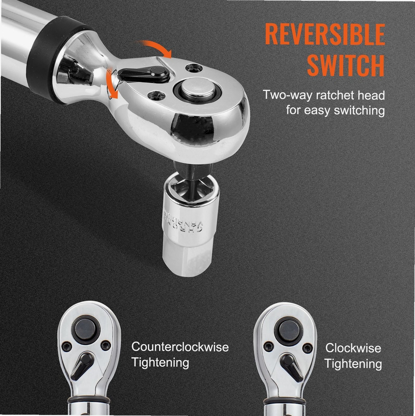 Digital Torque Wrench 3/8 Drive 3.7-37ft.lb ±2% Accuracy 3 Modes