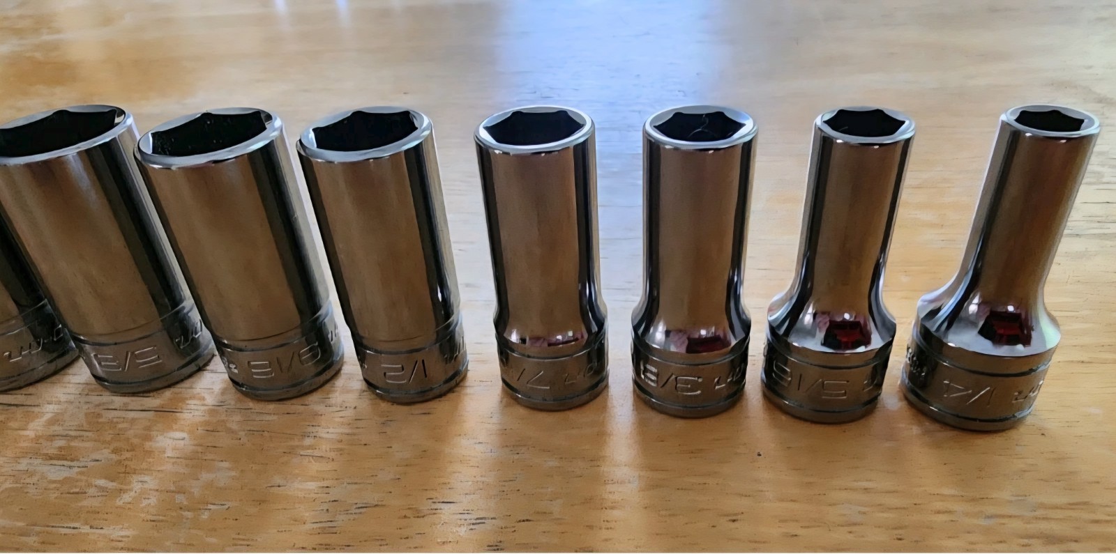 Snap-on 3/8 Dr 26pc 1/4-1 Shallow FDX & SEMIDEEP 6pt Socket Set 211YFSY 211FSSY