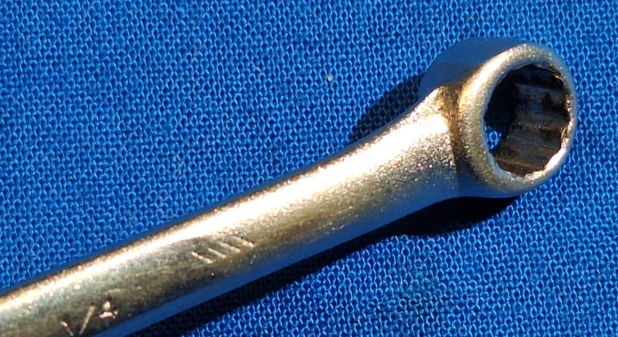 Proto Professional 1208 5″ long 1/4″ Combination wrench 12 point USA