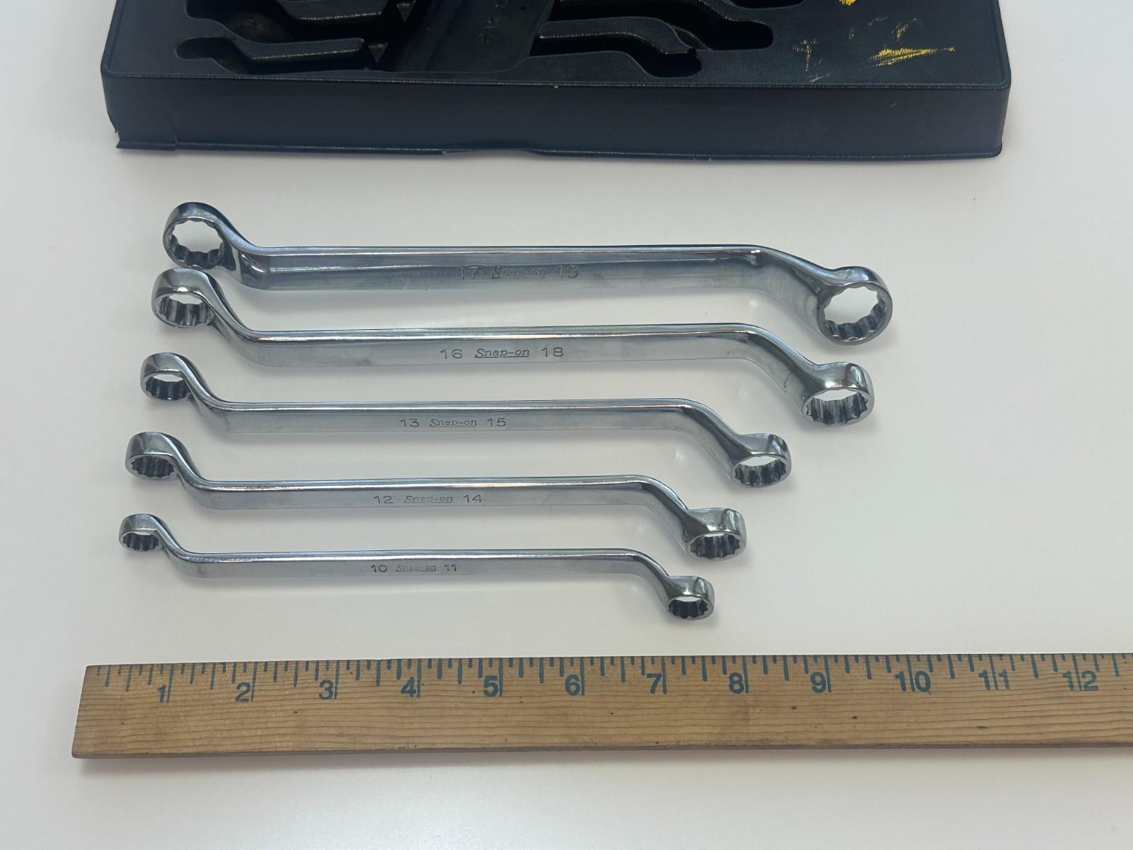 🇺🇸 Snap-on Tools 5pc Metric 60° Deep Offset Double Box End Wrench Set, XOM605