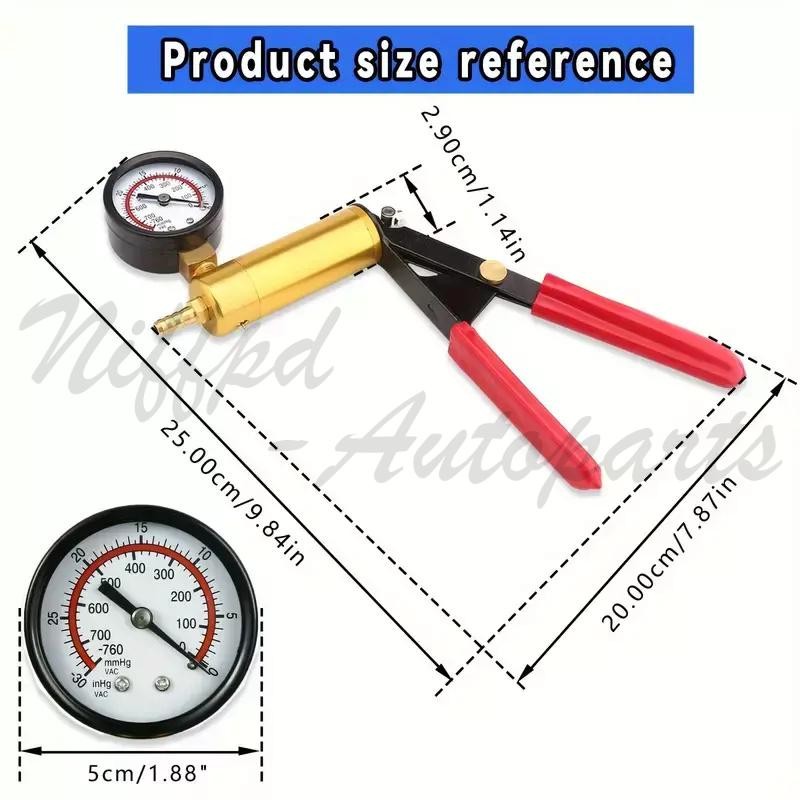 Manual Hand Vacuum Pump Car Pressure Tester Tool Brake Fluid Bleeder Bleeding