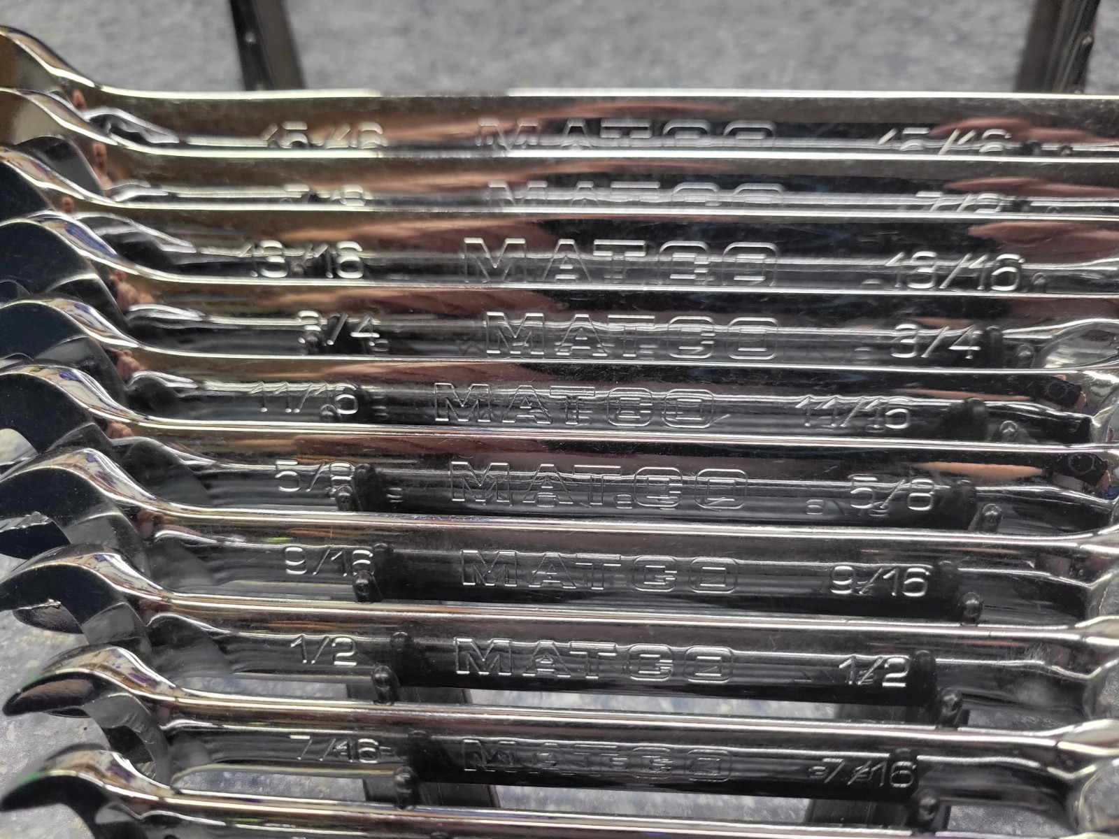 Matco 13-Piece SAE 12-Point Combination Wrench Lot 1/4 – 15/16″