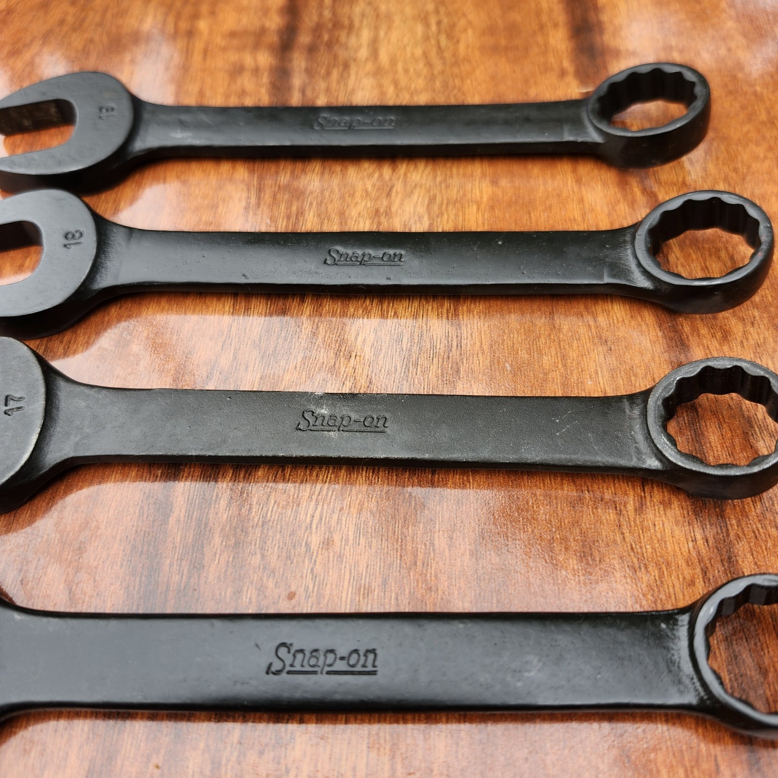 SNAP-ON GOEXM Black Metric Short Comb. Wrench Set 6-19mm USA MISSING 10 11 12