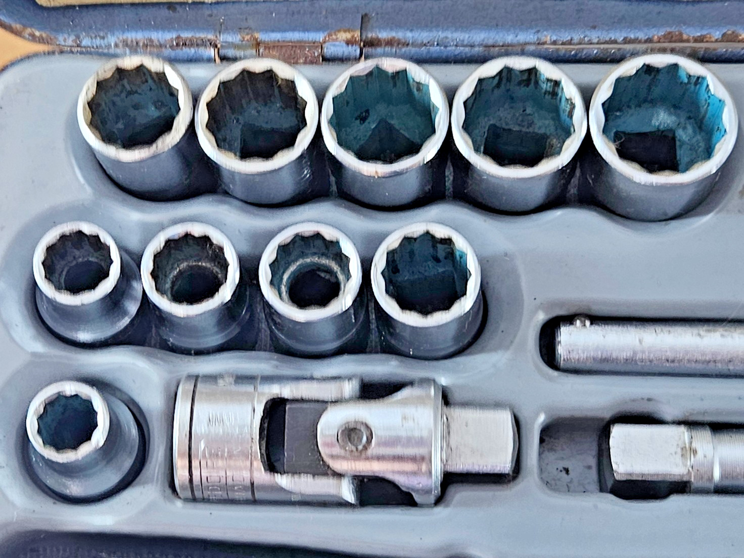 Vintage Gedore D19 TMAX Metric Imperial AF 1/2 Drive Complete Socket Set Germany
