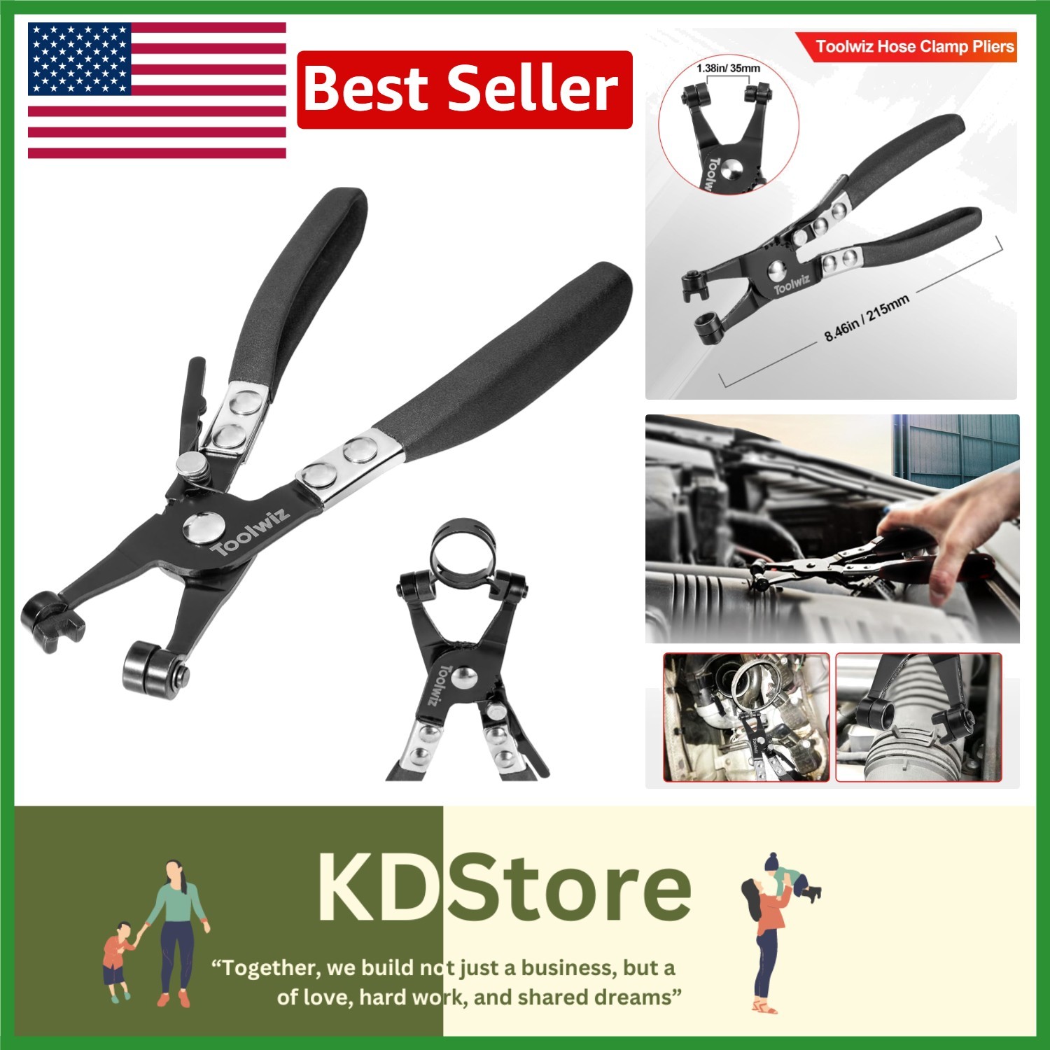 Robust Hose Clamp Removal Tool: Locking Device & Multi-Angle Functionality
