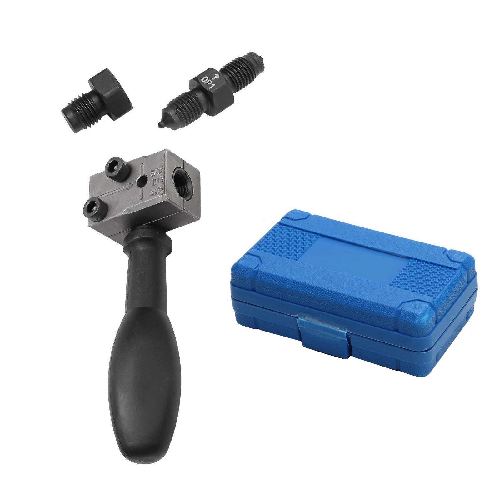 Brake Tube Flaring Tool Kit 3/16″ with Positioning Bolt and Double-Ended Punch