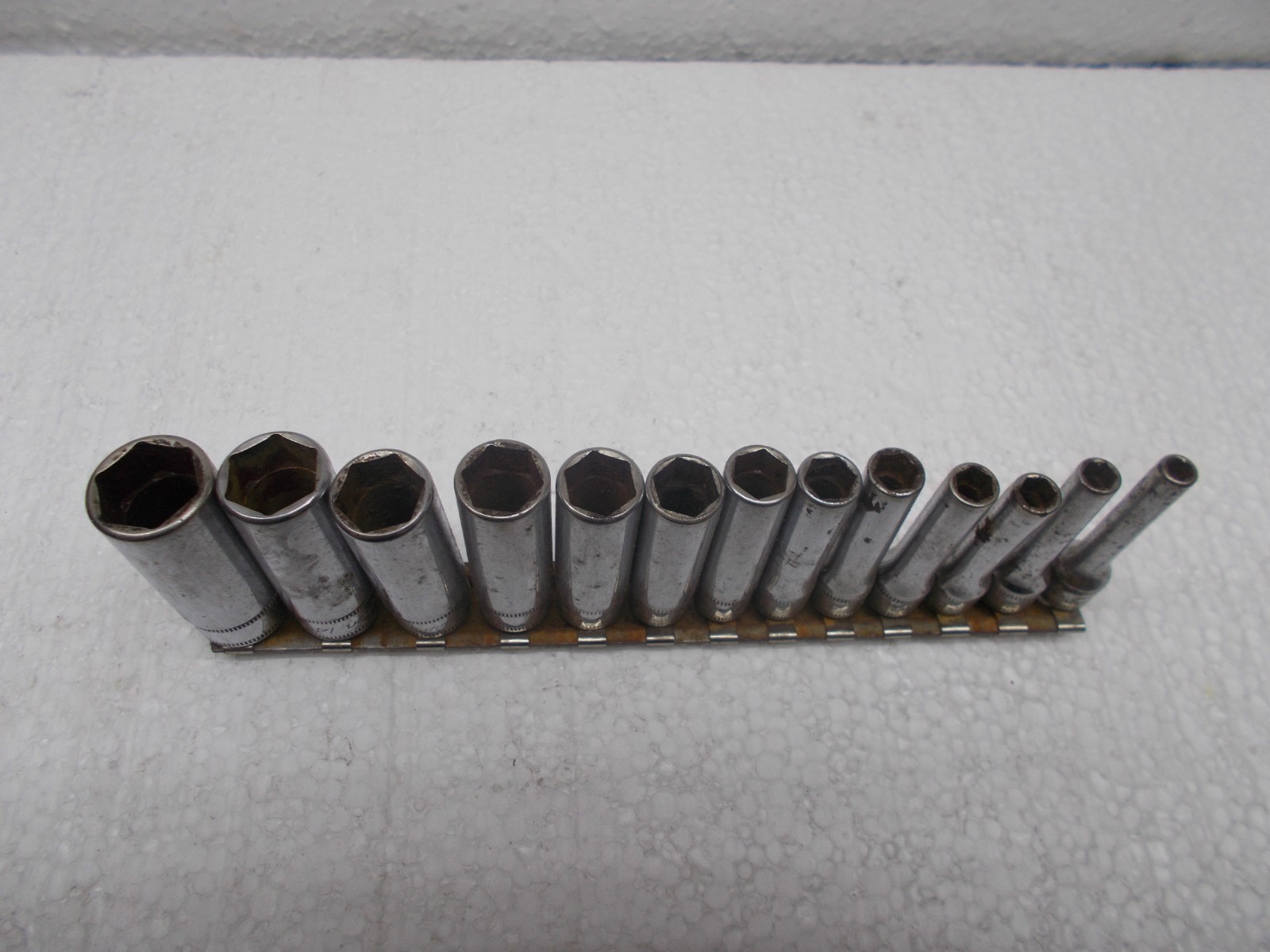 Snap-on tools 1/4 in. drive Deep Socket Set 6 Point STMM4mm – STMM15mm USA Nice!