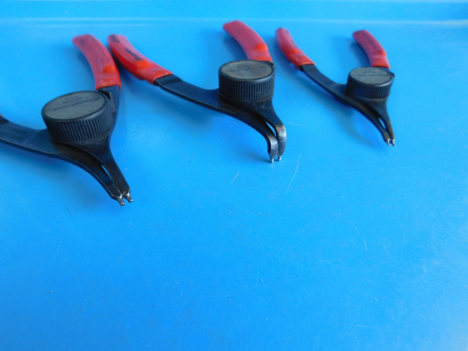 USED,SNAP ON SNAP RING PLIERS, LOT OF 3, PART #’S PRH12,PRH349, PRH34
