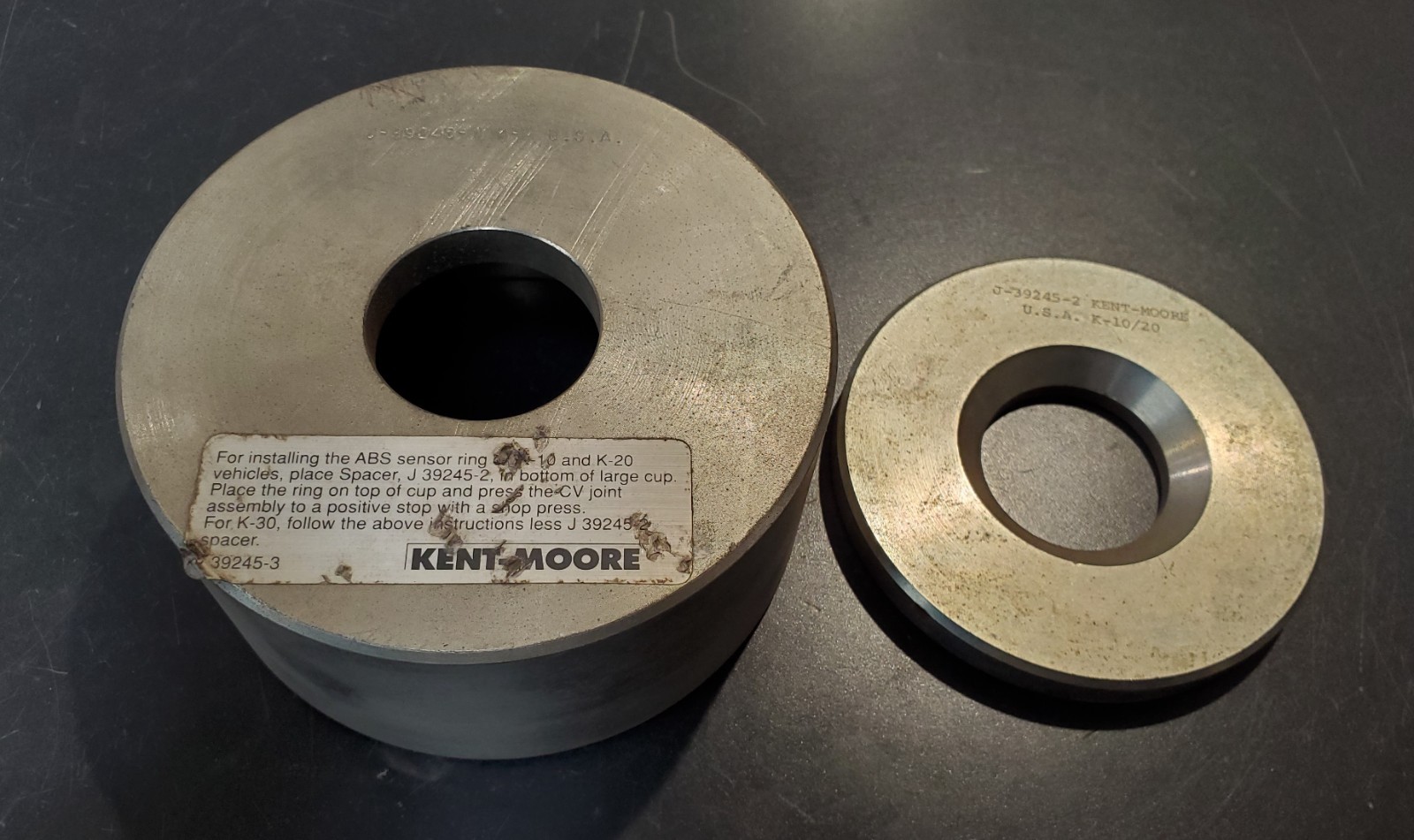 Kent Moore J-39245 ABS Ring Installer Tool GM J-39245-1 and J-39245-2