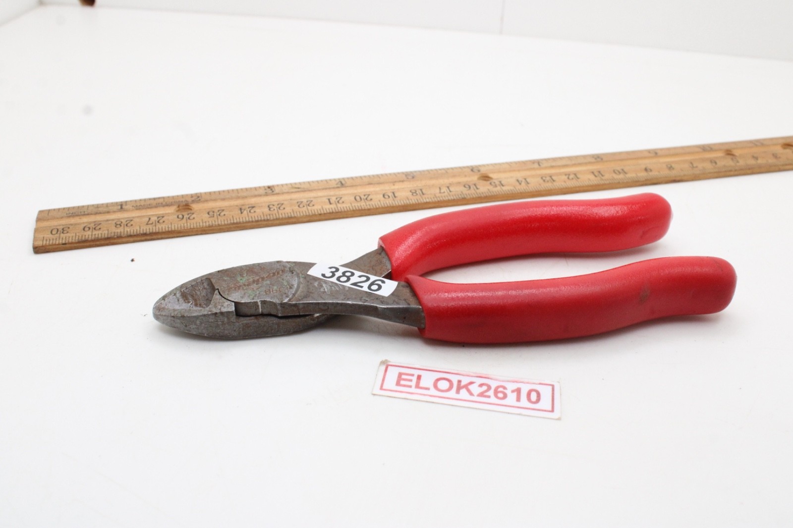 Snap-on Tools 86CF Power Edge Diagonal Cutters Red Grip 6.5″ USA