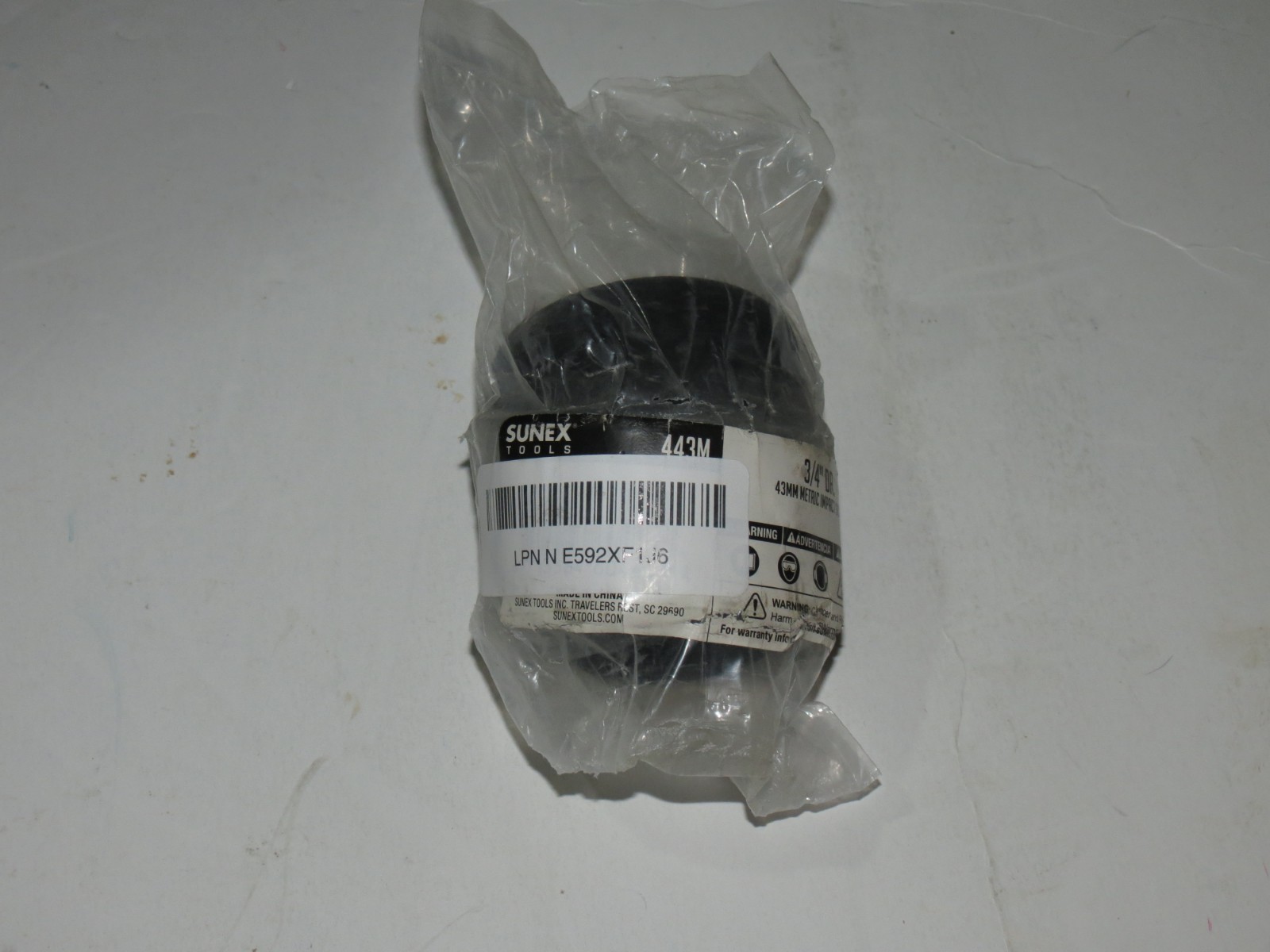 g7 Sunex 443m 3/4inch Drive Standard 6 Point Metric Impact Socket 43mm